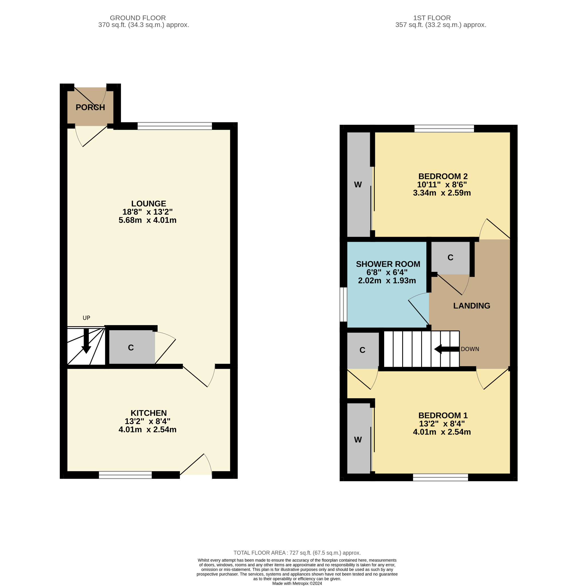 2 bed semi-detached house for sale in MacArthur Wynd, Glasgow - Property Floorplan