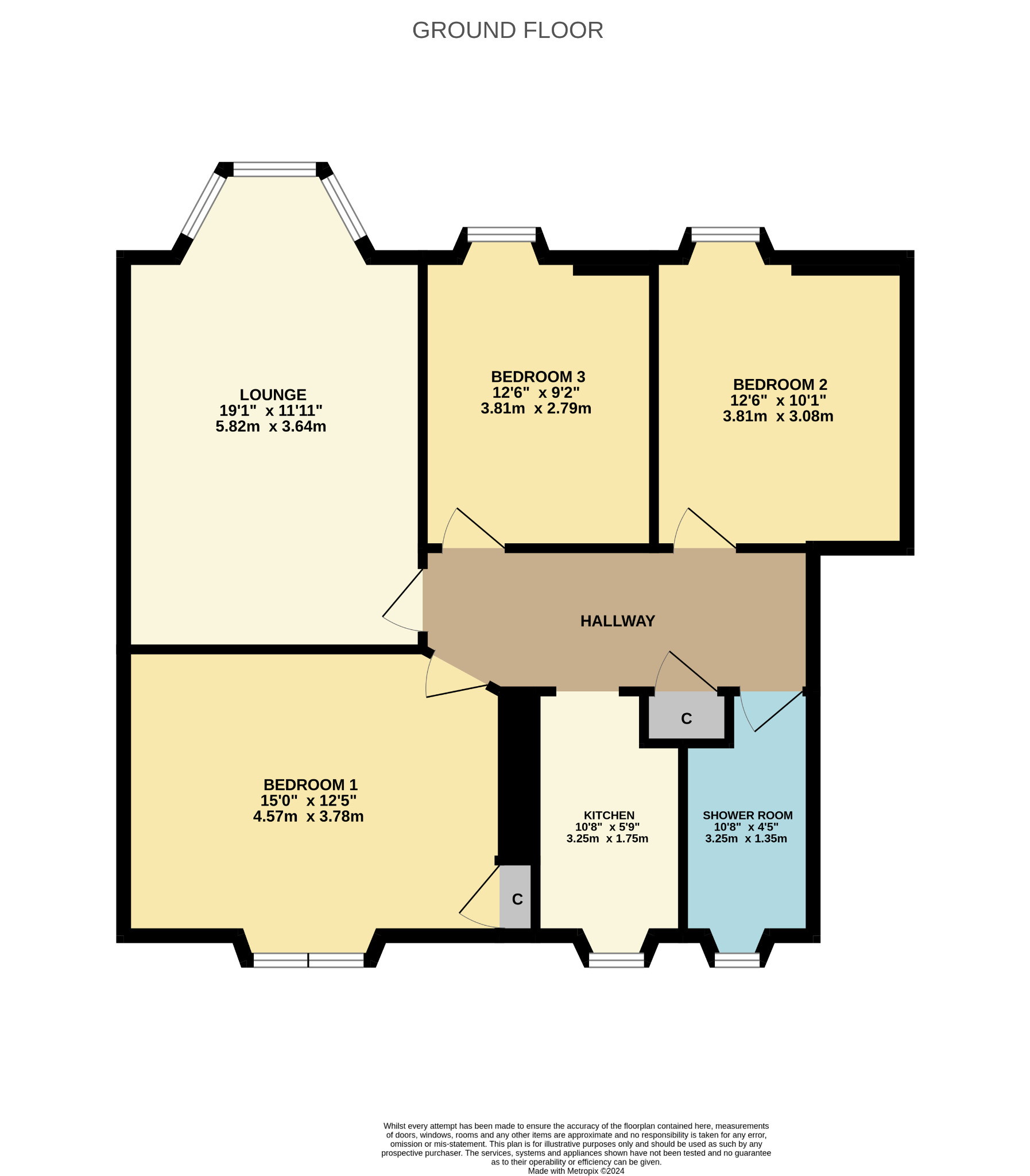 3 bed flat for sale in Morley Street - Property Floorplan