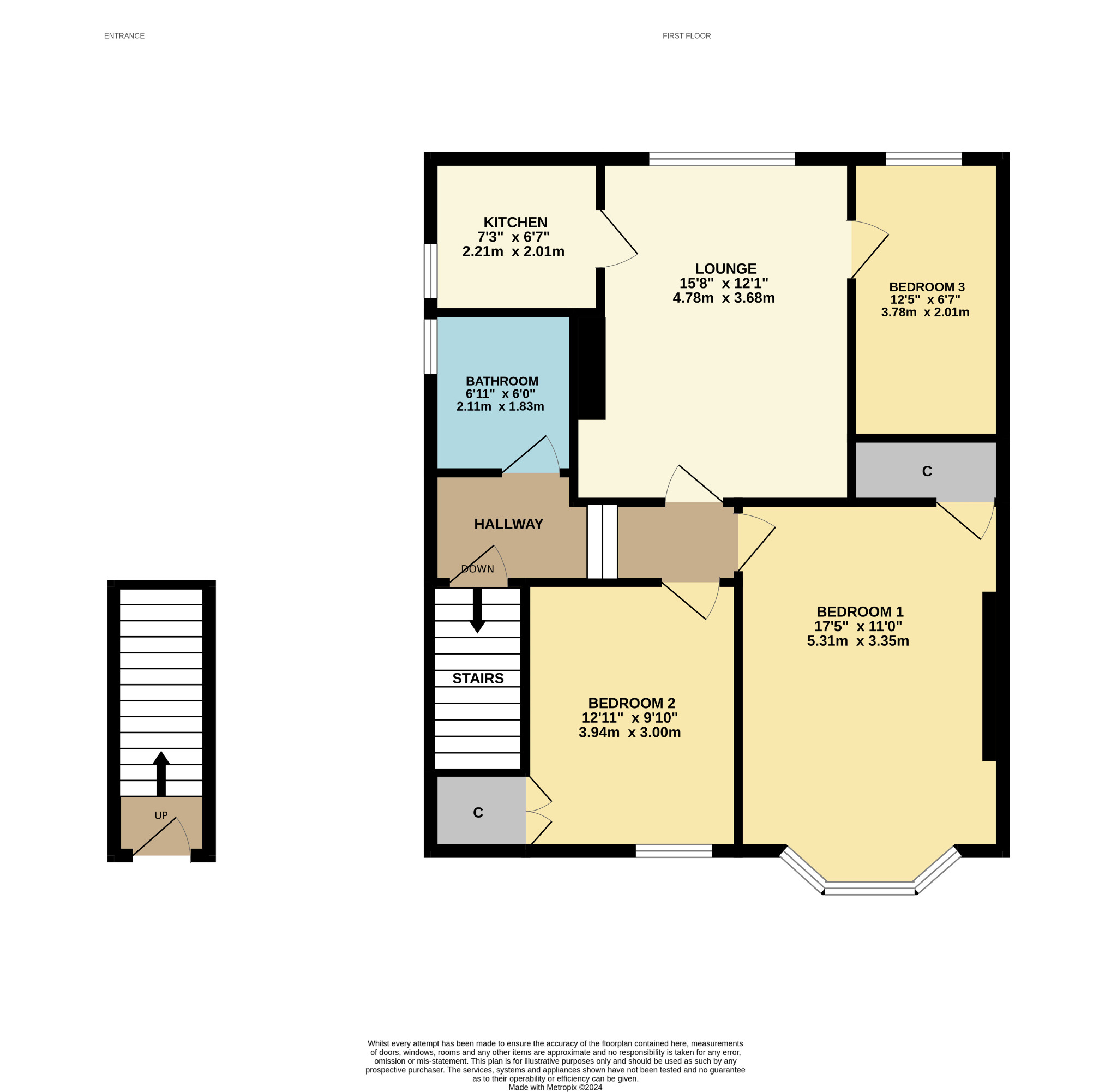 3 bed flat to rent in Tannadice Avenue - Property Floorplan