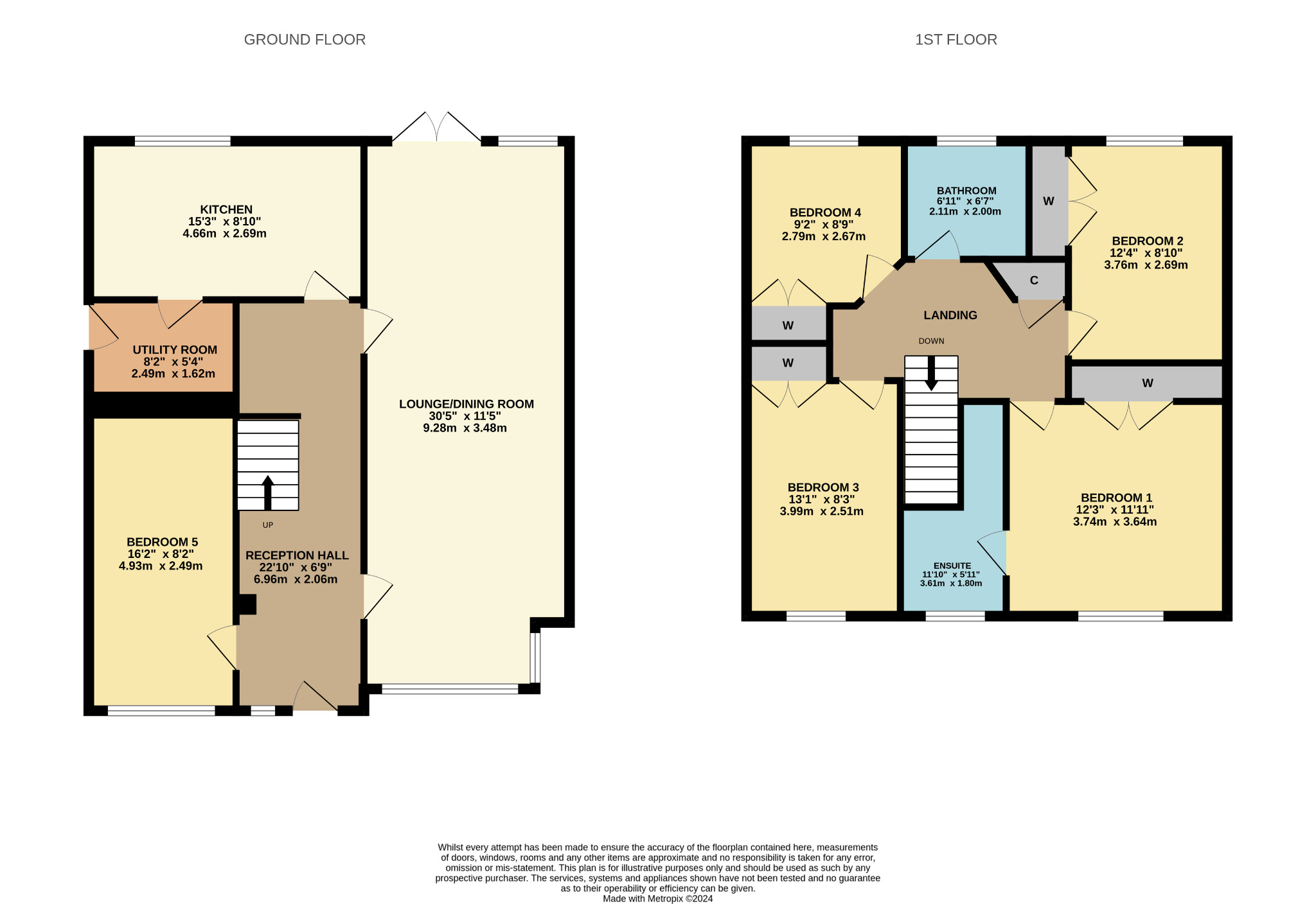 4 bed detached house for sale in Linndale Grove - Property Floorplan