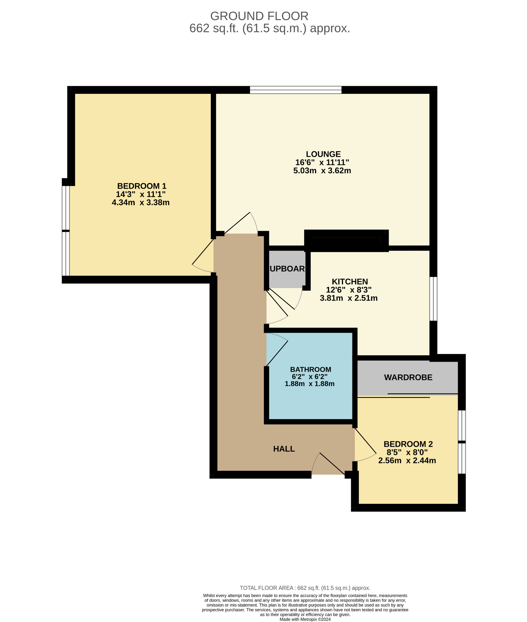 2 bed flat for sale in Dormanside Road - Property Floorplan