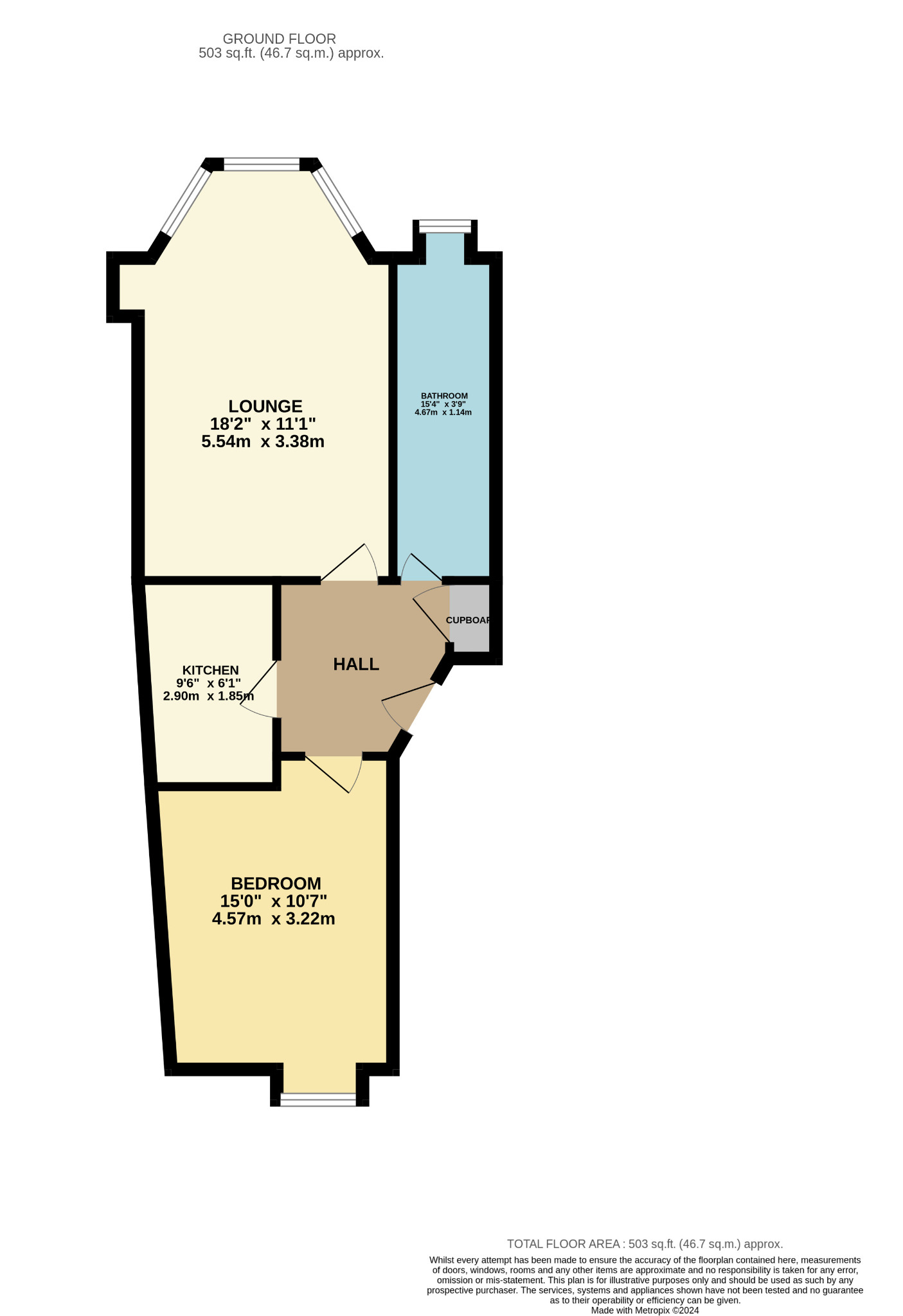 1 bed flat for sale - Property Floorplan