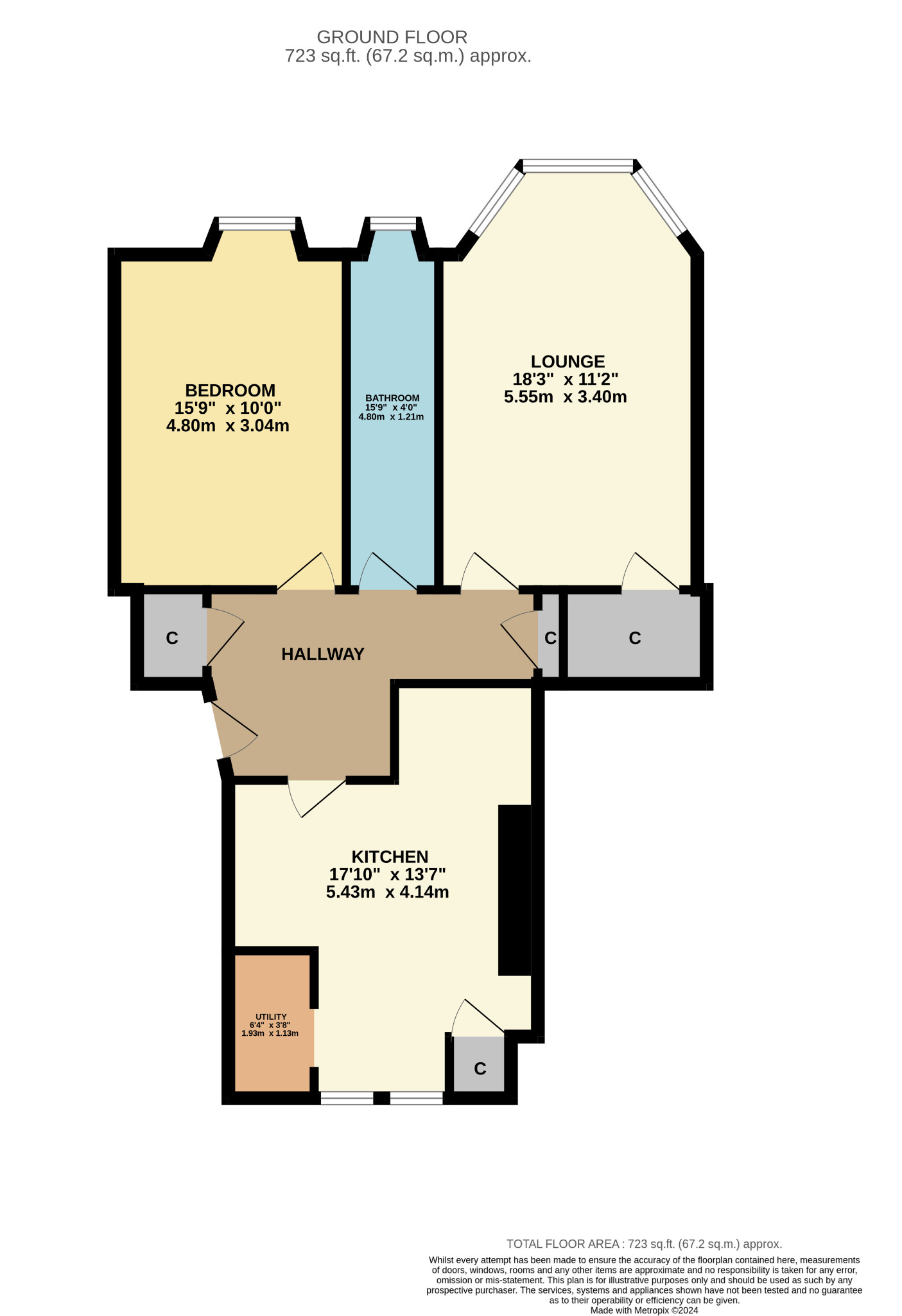 1 bed flat for sale - Property Floorplan