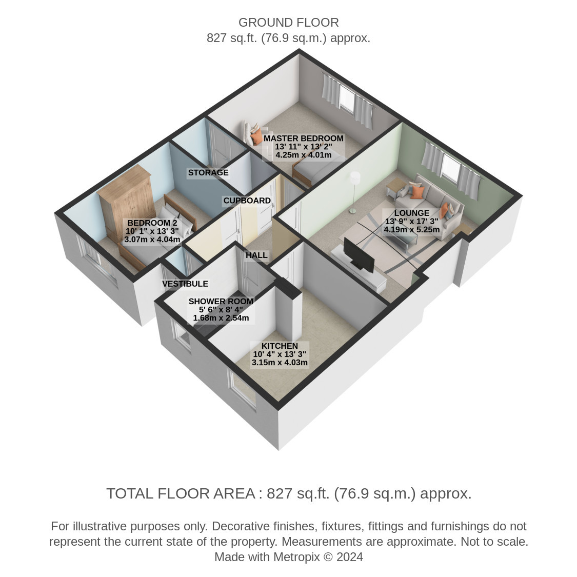 2 bed flat for sale in Glasgow Road, East Renfrewshire - Property Floorplan