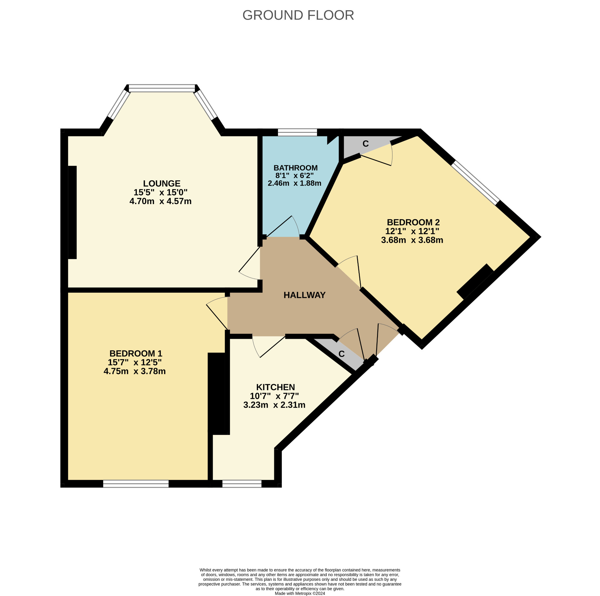 2 bed flat for sale in Ruel Street - Property Floorplan