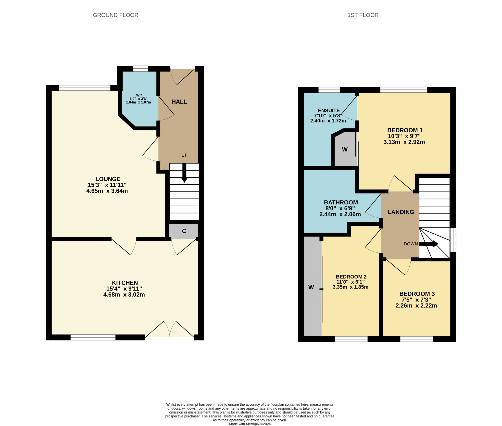 3 bed end of terrace house to rent in Patterton Range Drive, Glasgow - Property Floorplan