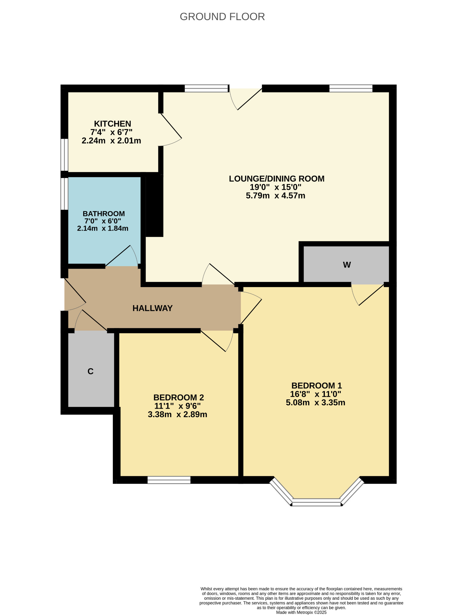 2 bed flat for sale in Croftburn Drive, Glasgow - Property Floorplan