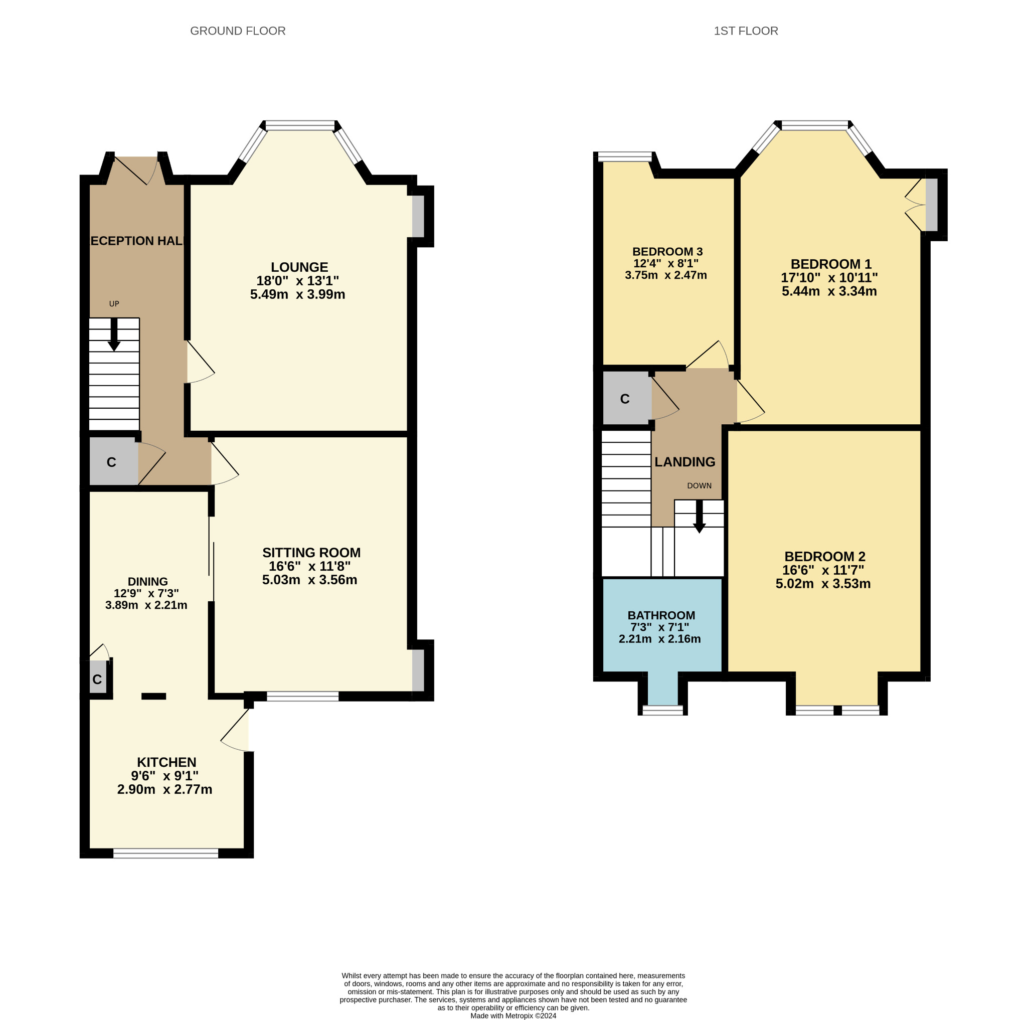 3 bed end of terrace house for sale in Cromarty Avenue, Glasgow - Property Floorplan