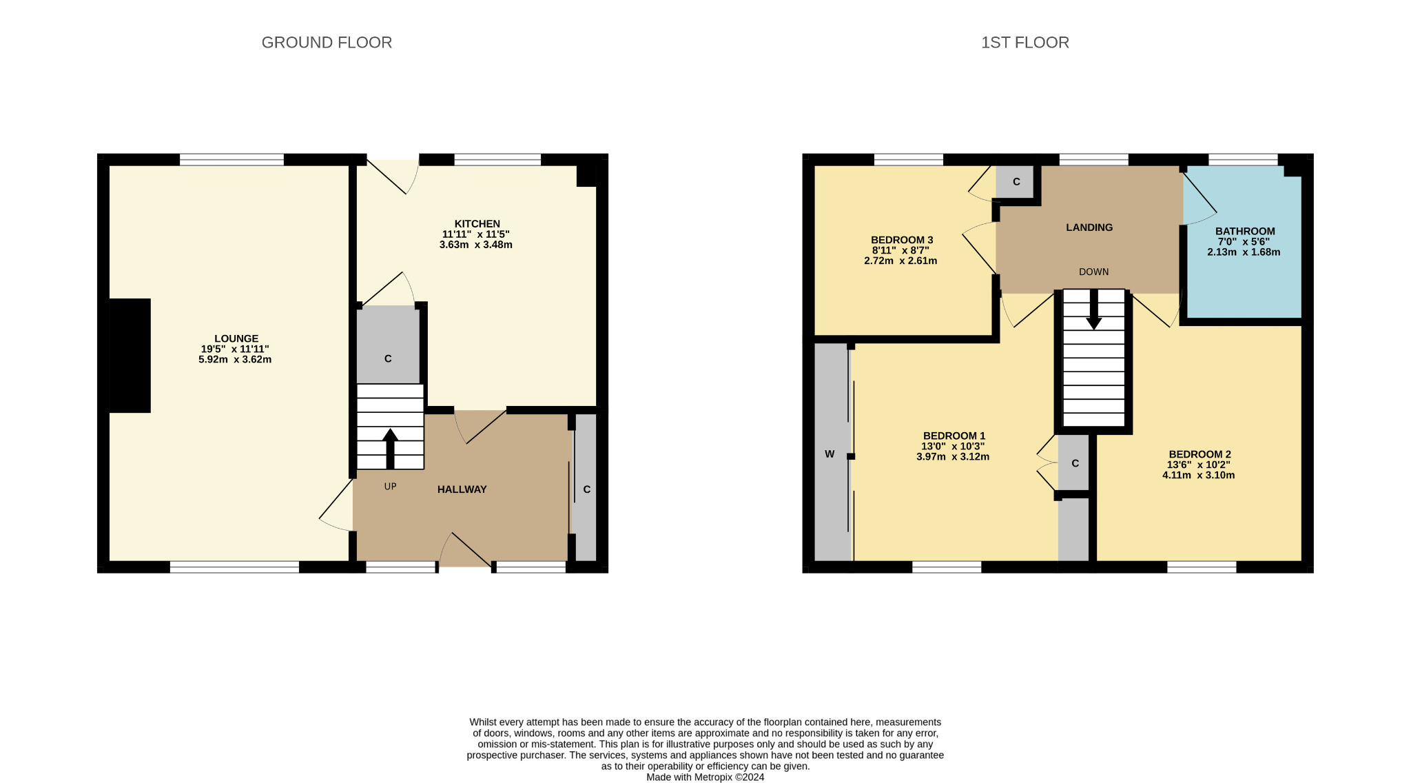 3 bed terraced house for sale in Laurenstone Terrace, Glasgow - Property Floorplan