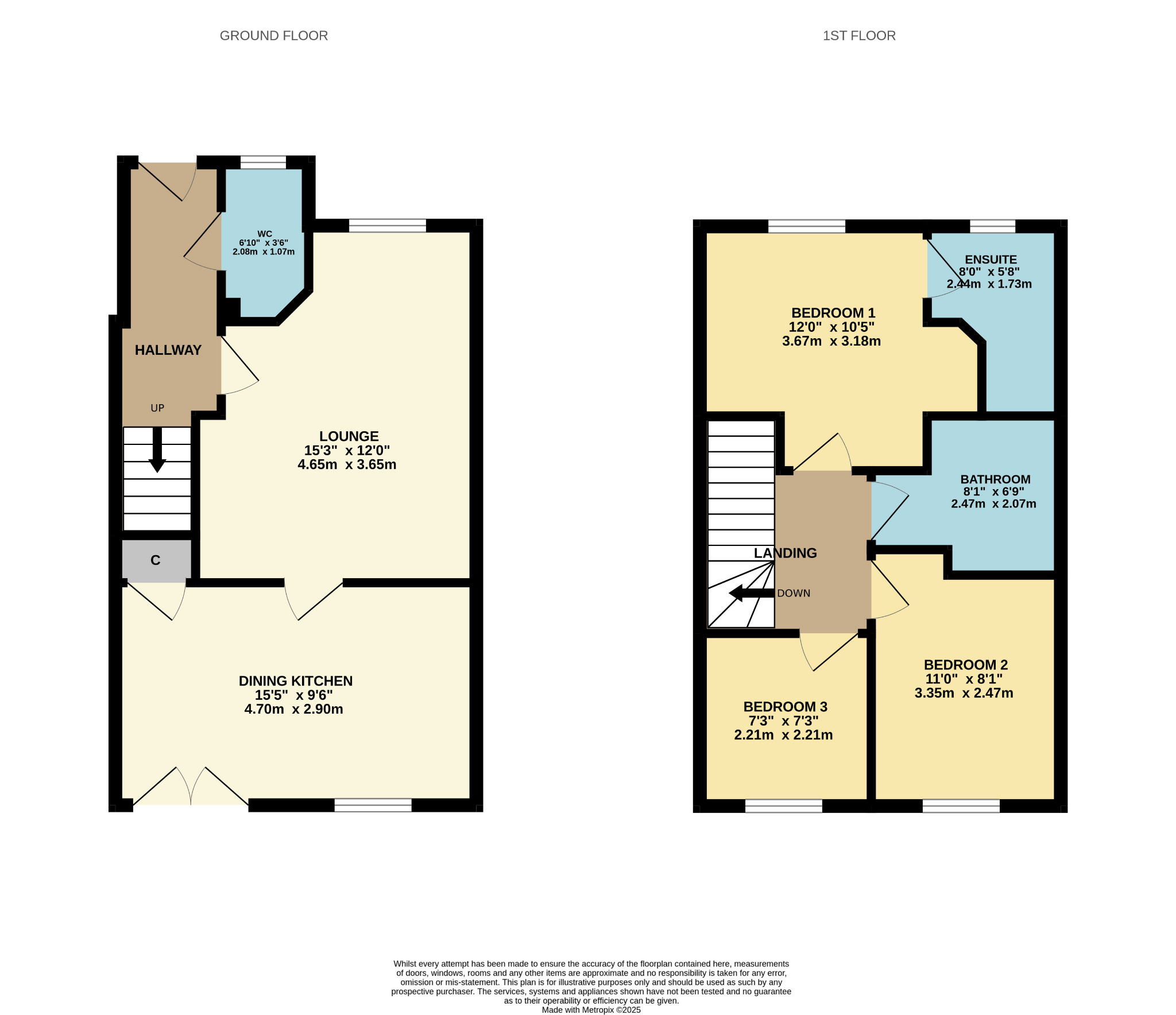 3 bed semi-detached house for sale in Penny Crescent, Glasgow - Property Floorplan