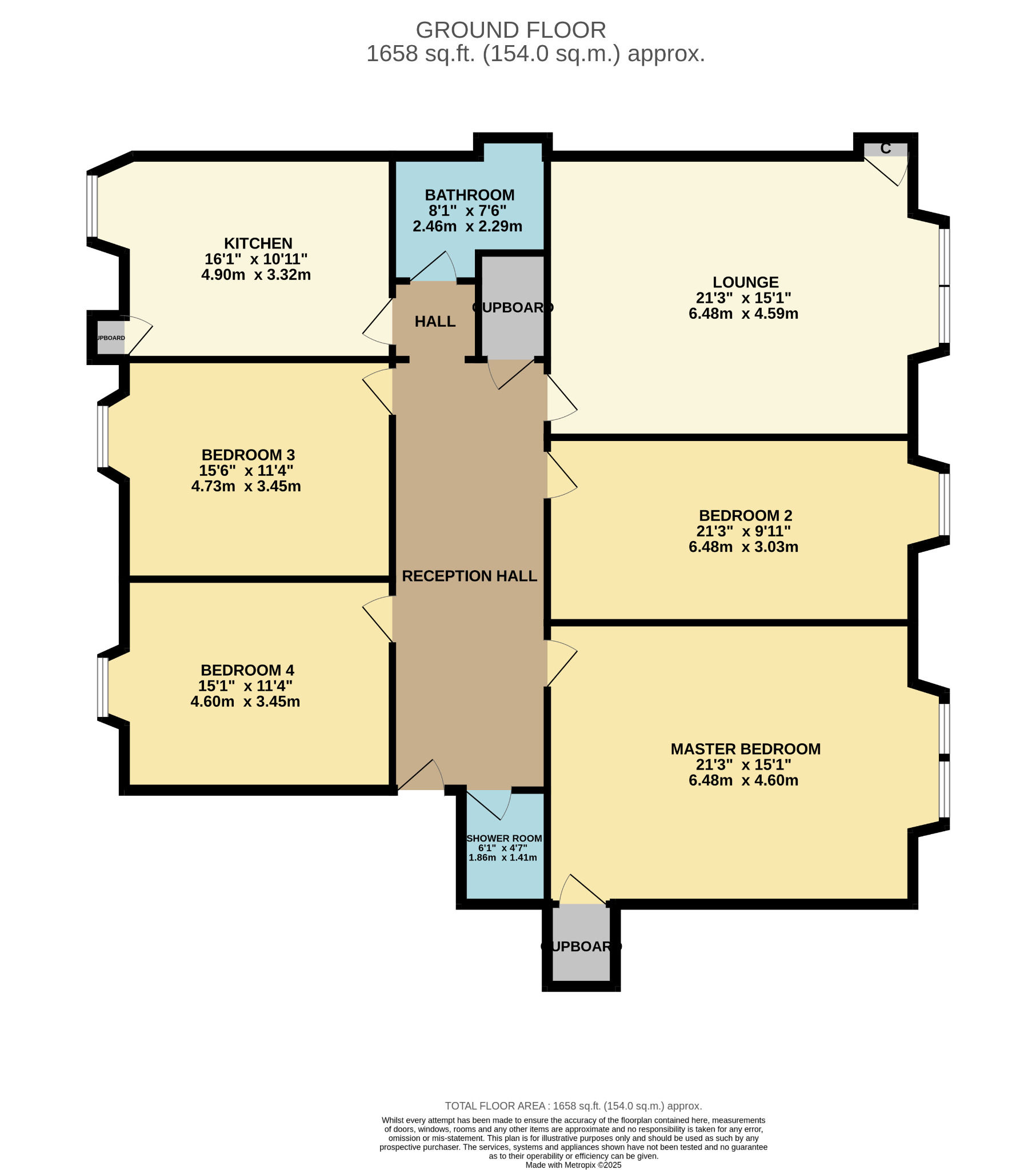 4 bed flat for sale in Renfrew Street, Glasgow - Property Floorplan