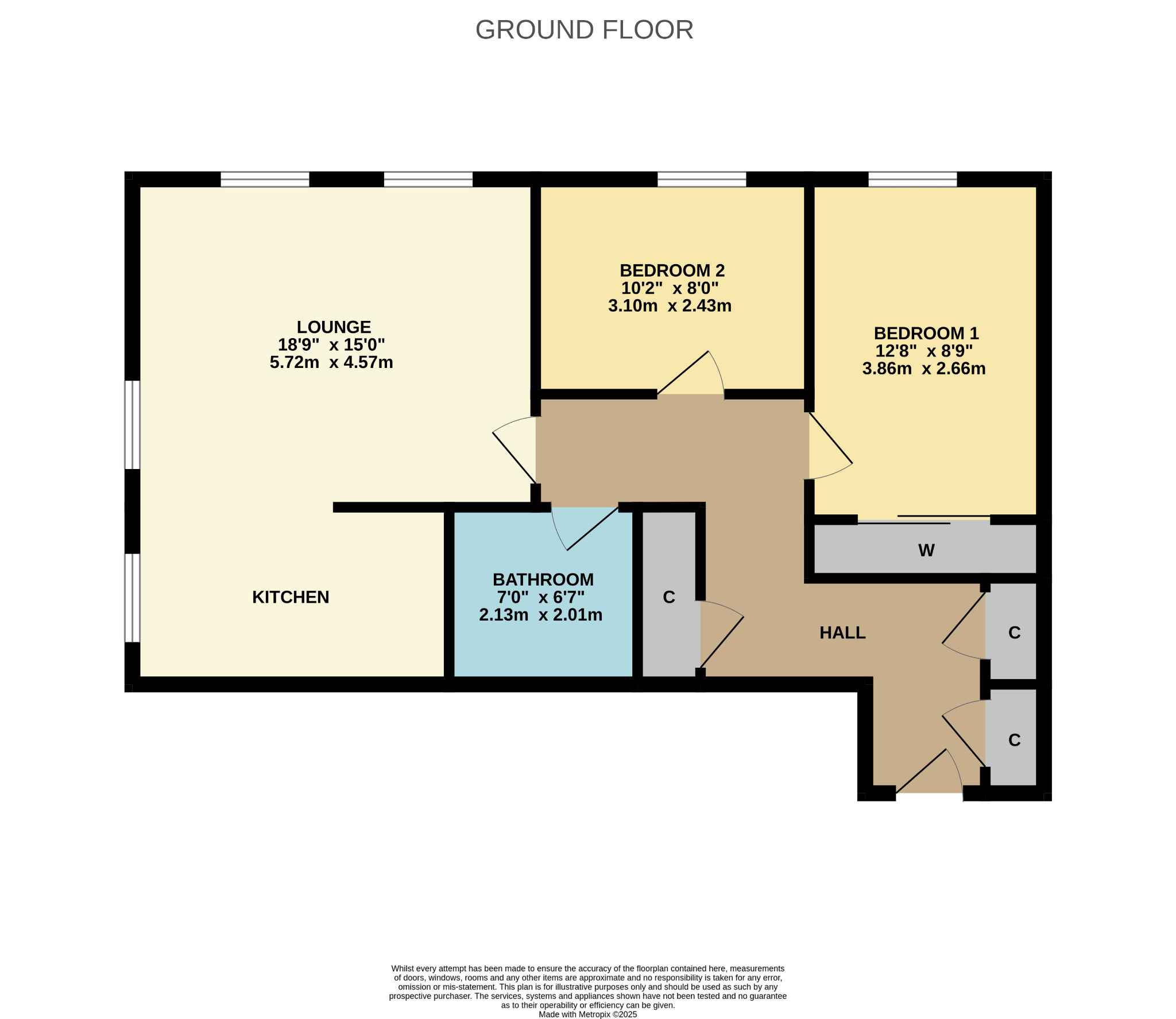 2 bed flat for sale in St Andrew's Road, Glasgow - Property Floorplan