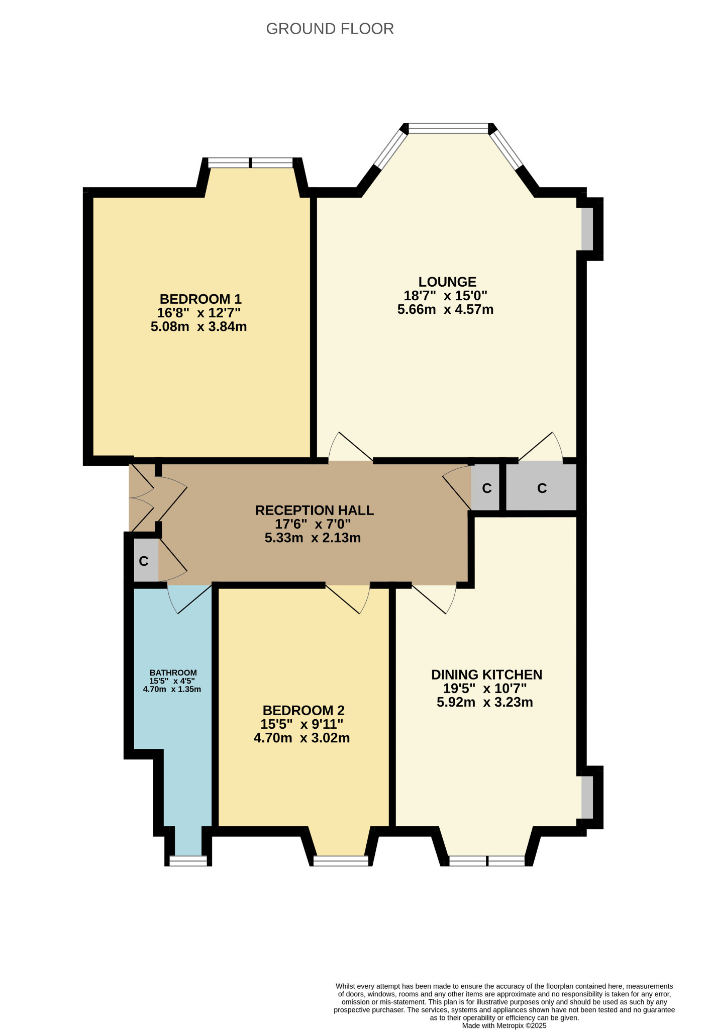 2 bed flat for sale in Lochleven Road, Glasgow - Property Floorplan