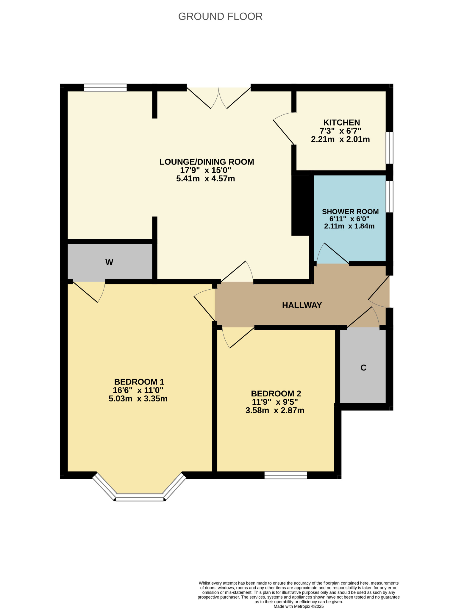 2 bed flat to rent in Glencroft Road, Glasgow - Property Floorplan