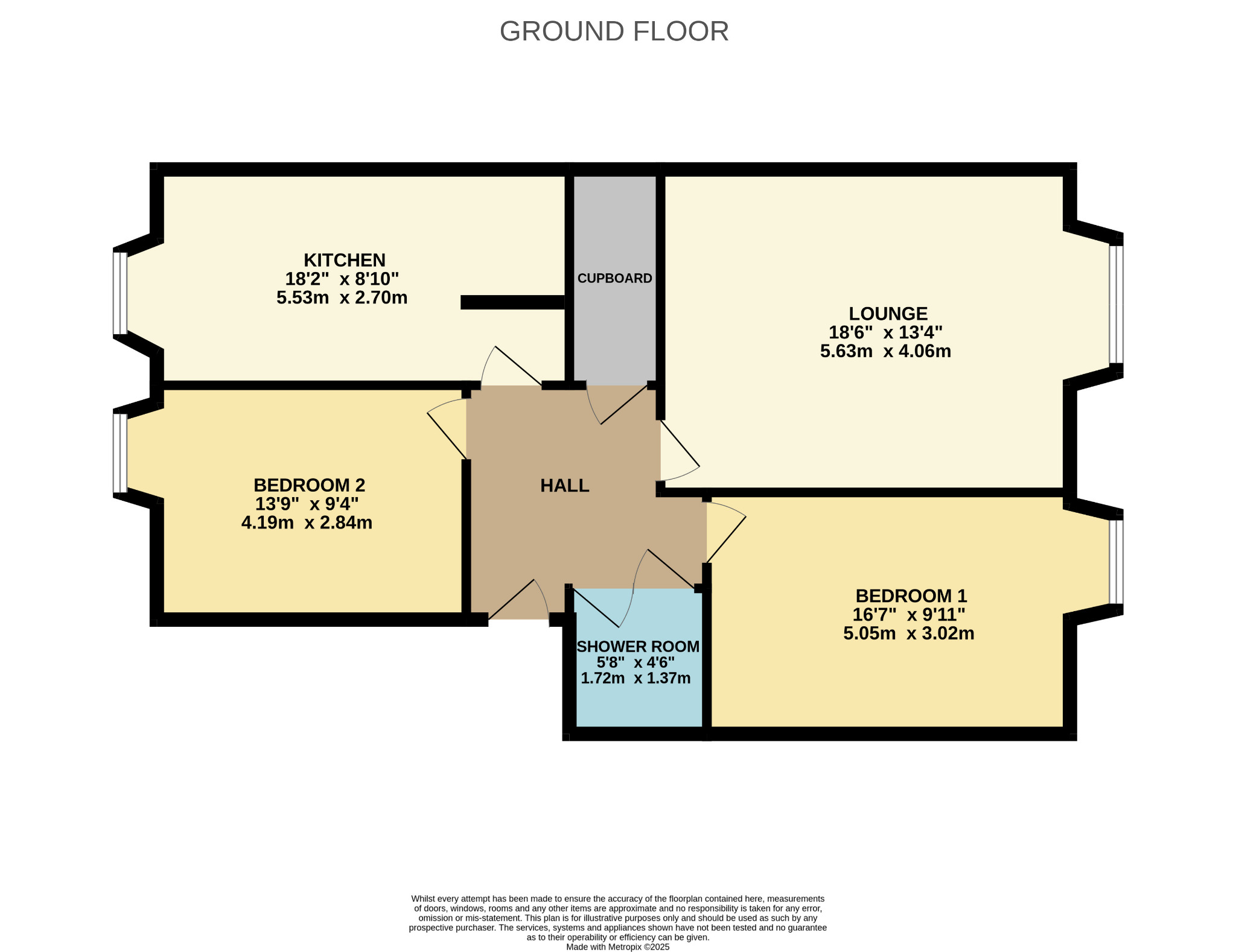 2 bed flat for sale in Pollokshaws Road, Glasgow - Property Floorplan