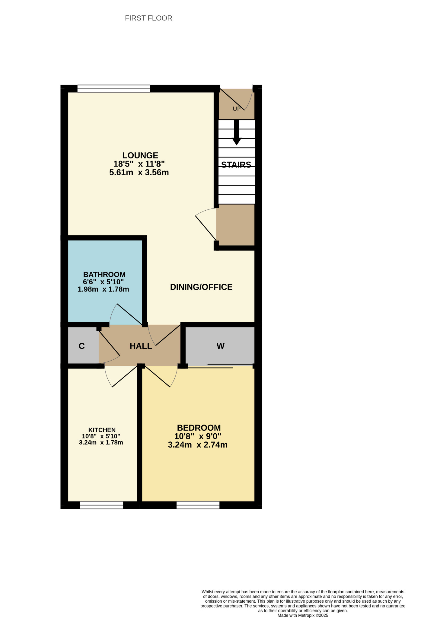 1 bed flat for sale in Inverewe Gardens, Glasgow - Property Floorplan