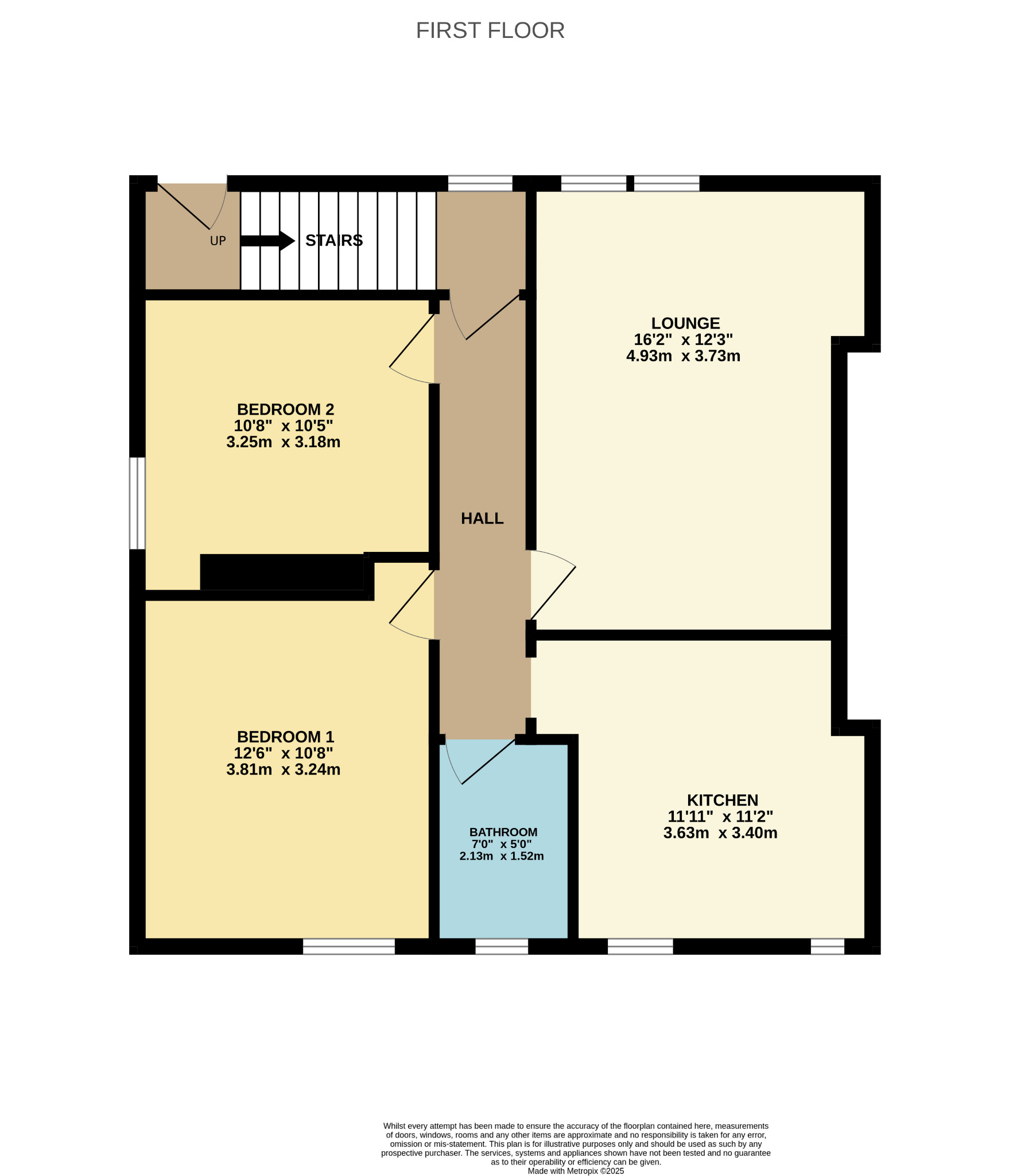 2 bed flat to rent in Calder Street, Glasgow - Property Floorplan