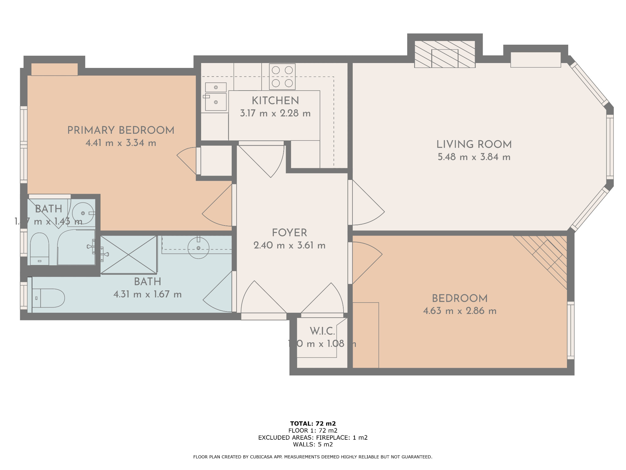 2 bed flat to rent in Edgemont Street, Glasgow - Property Floorplan