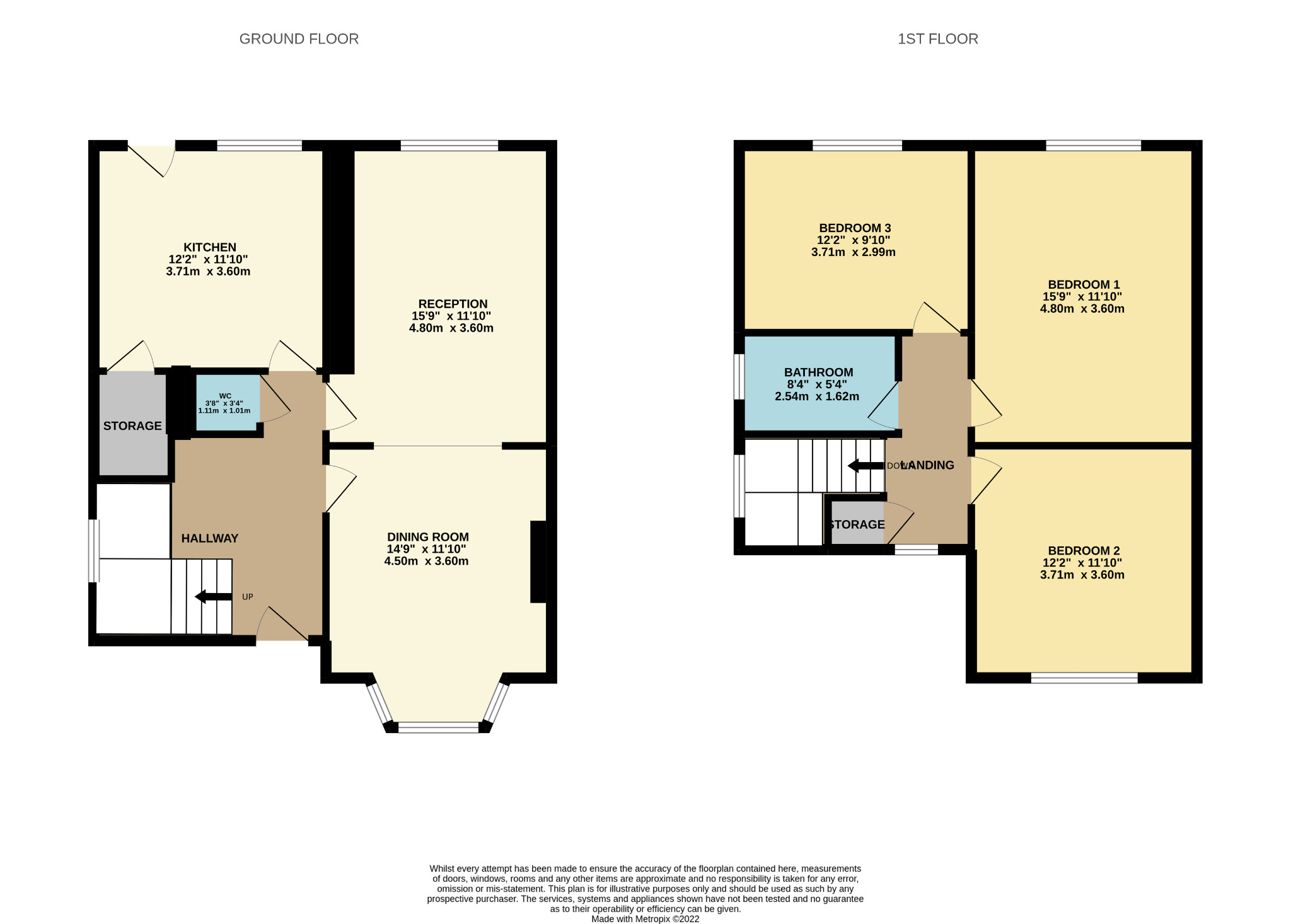 3 bed semi-detached house for sale in Oxton Drive, Glasgow - Property floorplan