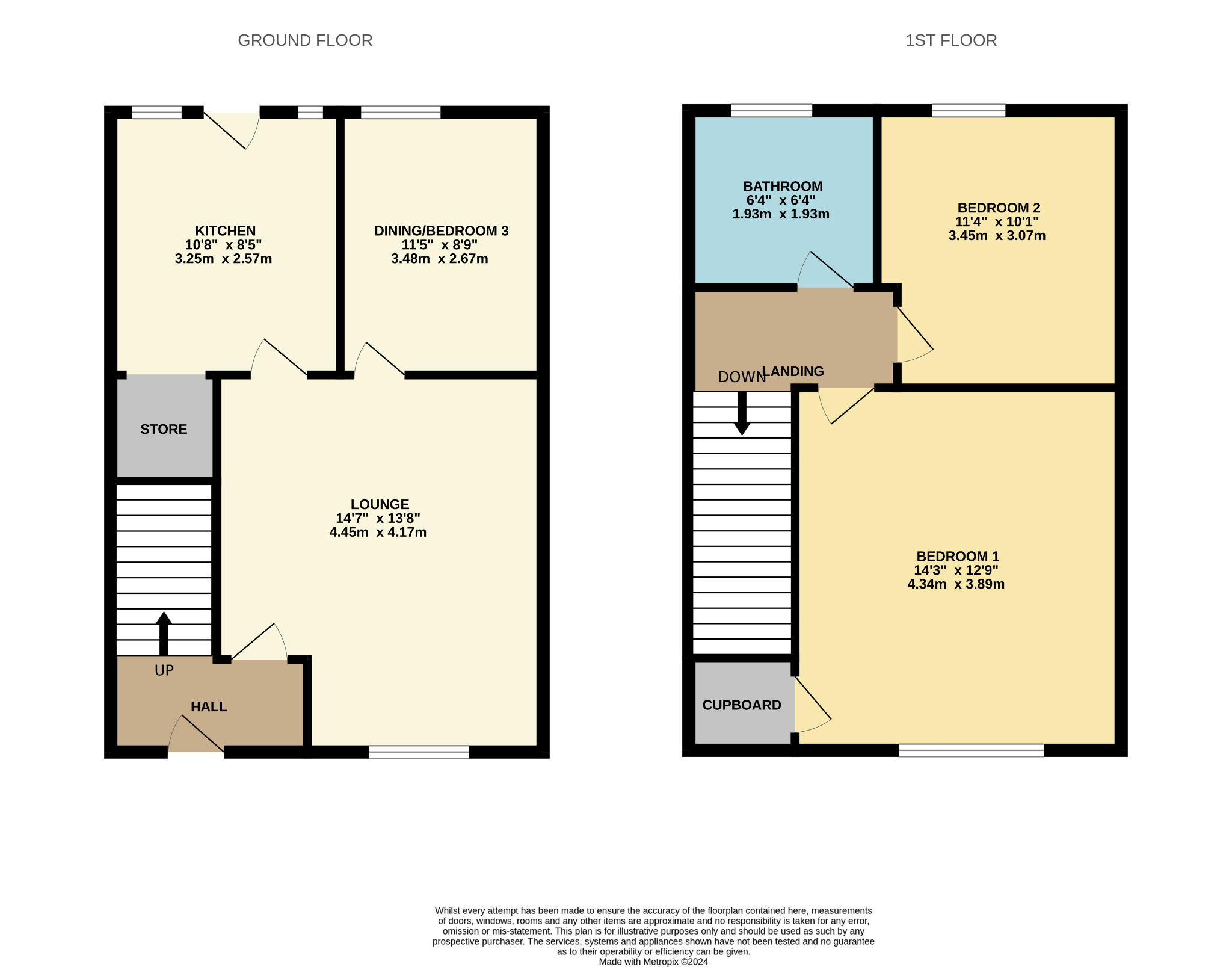 3 bed end of terrace house for sale in Mosspark Drive, Glasgow - Property floorplan