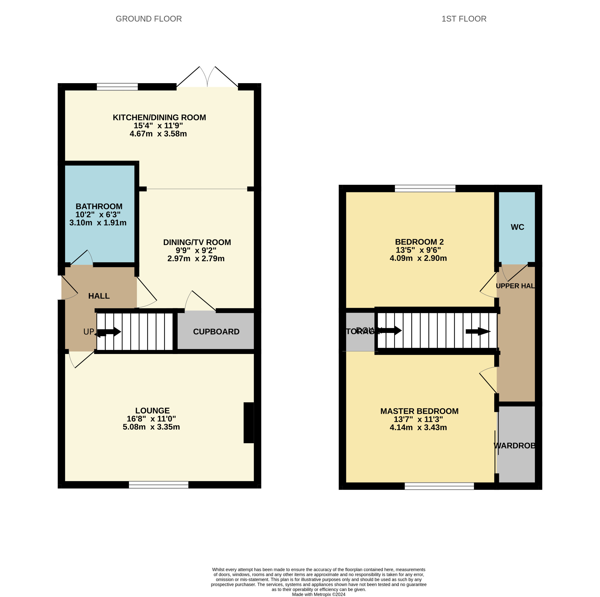 2 bed semi-detached house for sale in Arisaig Drive, Glasgow - Property floorplan