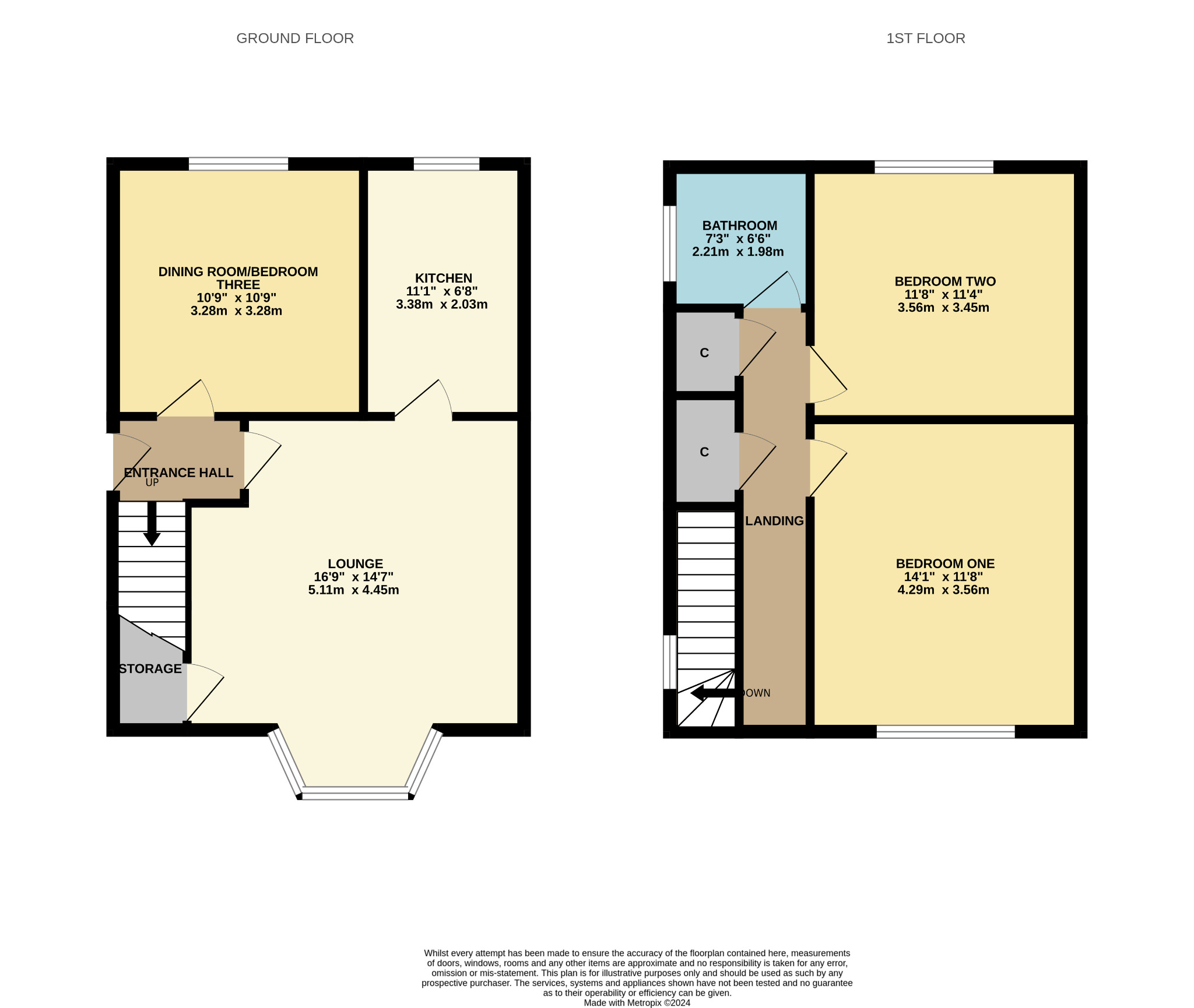 3 bed semi-detached house for sale in Ladybank Drive, Glasgow - Property floorplan