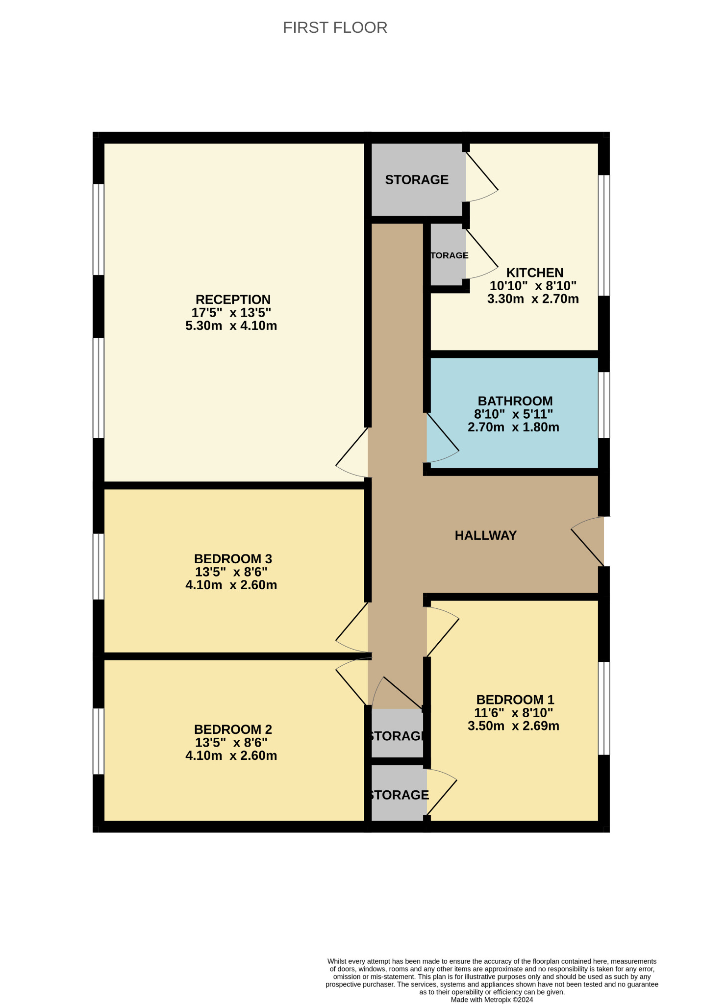 3 bed flat for sale in Hartlaw Crescent - Property Floorplan