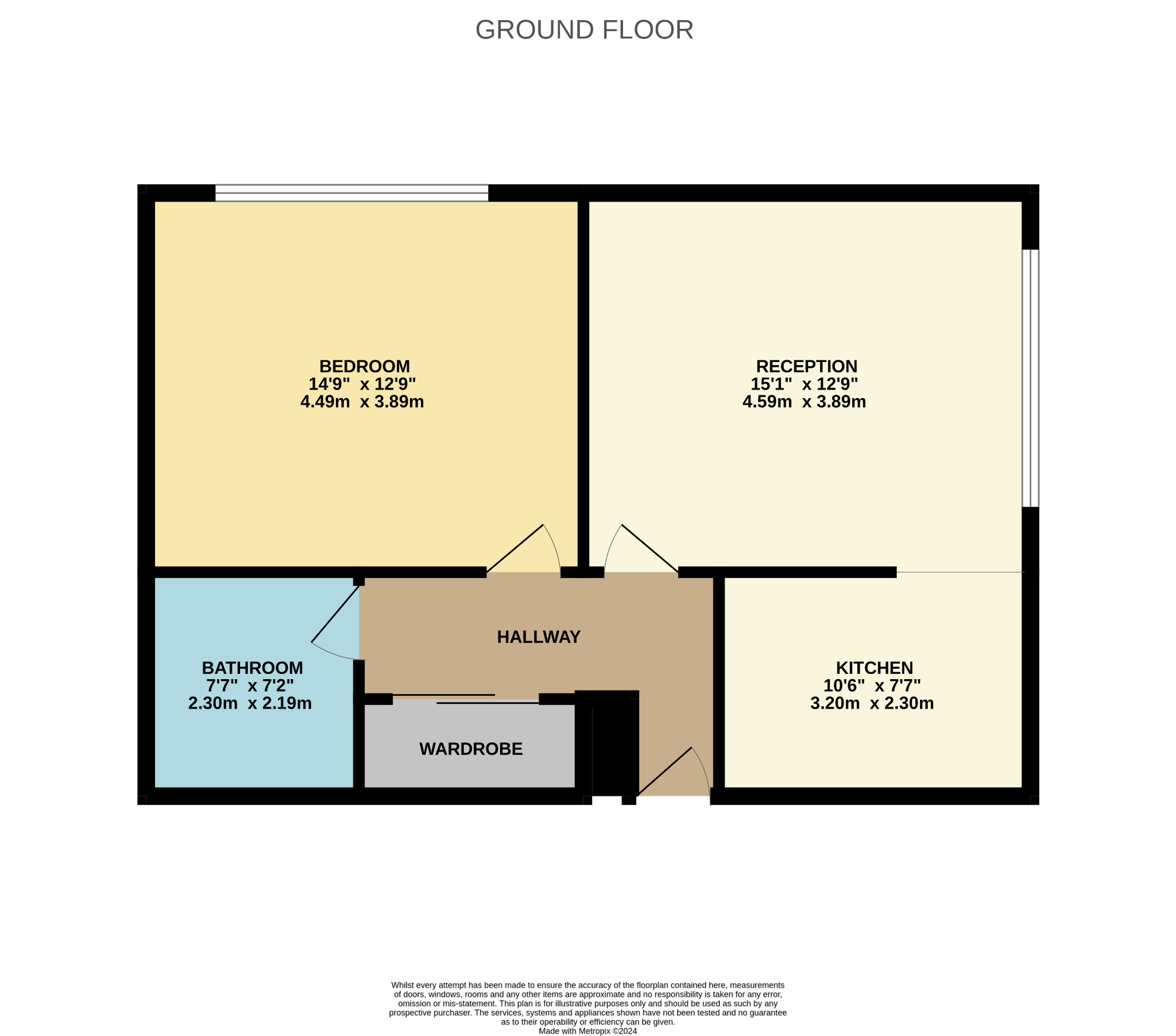 1 bed flat for sale in Shieldhall Road, Glasgow - Property floorplan