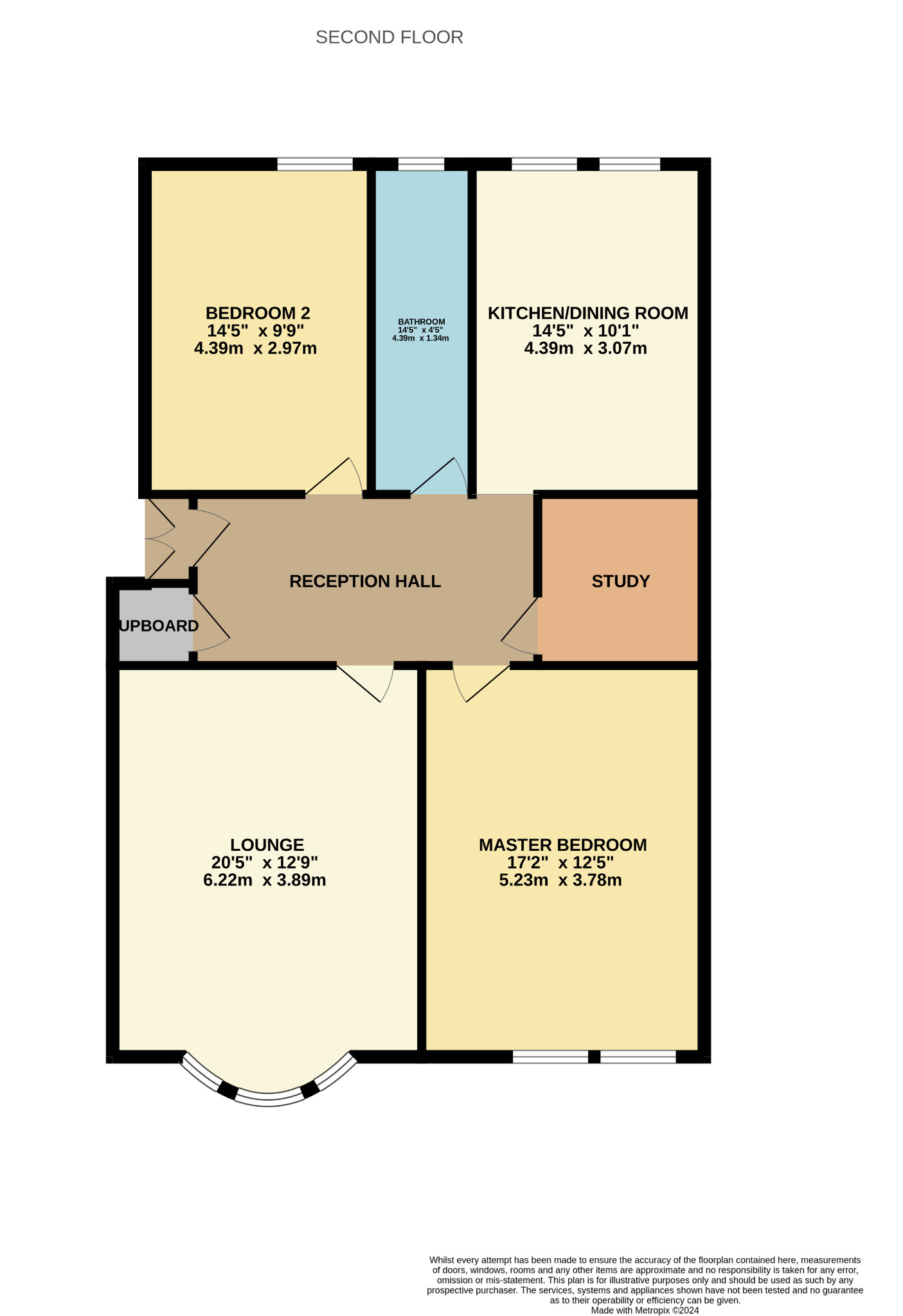 2 bed flat for sale in Paisley Road West - Property Floorplan