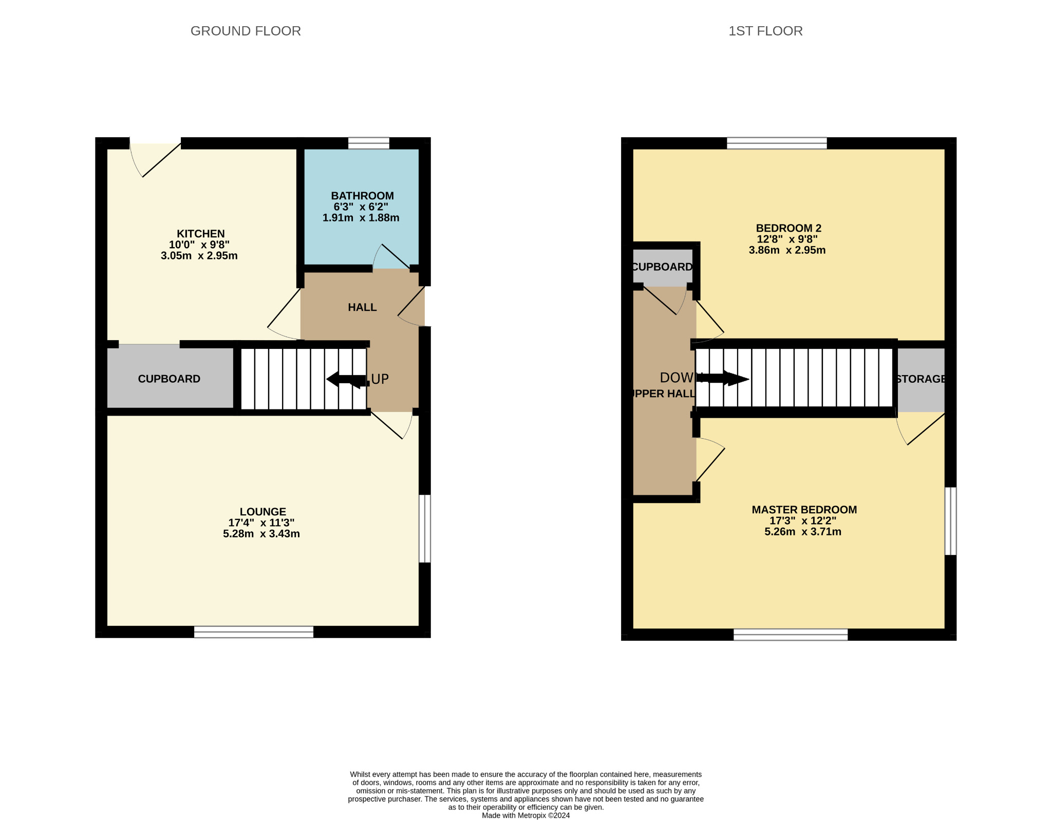 2 bed end of terrace house for sale in Carsaig Drive, Glasgow - Property Floorplan