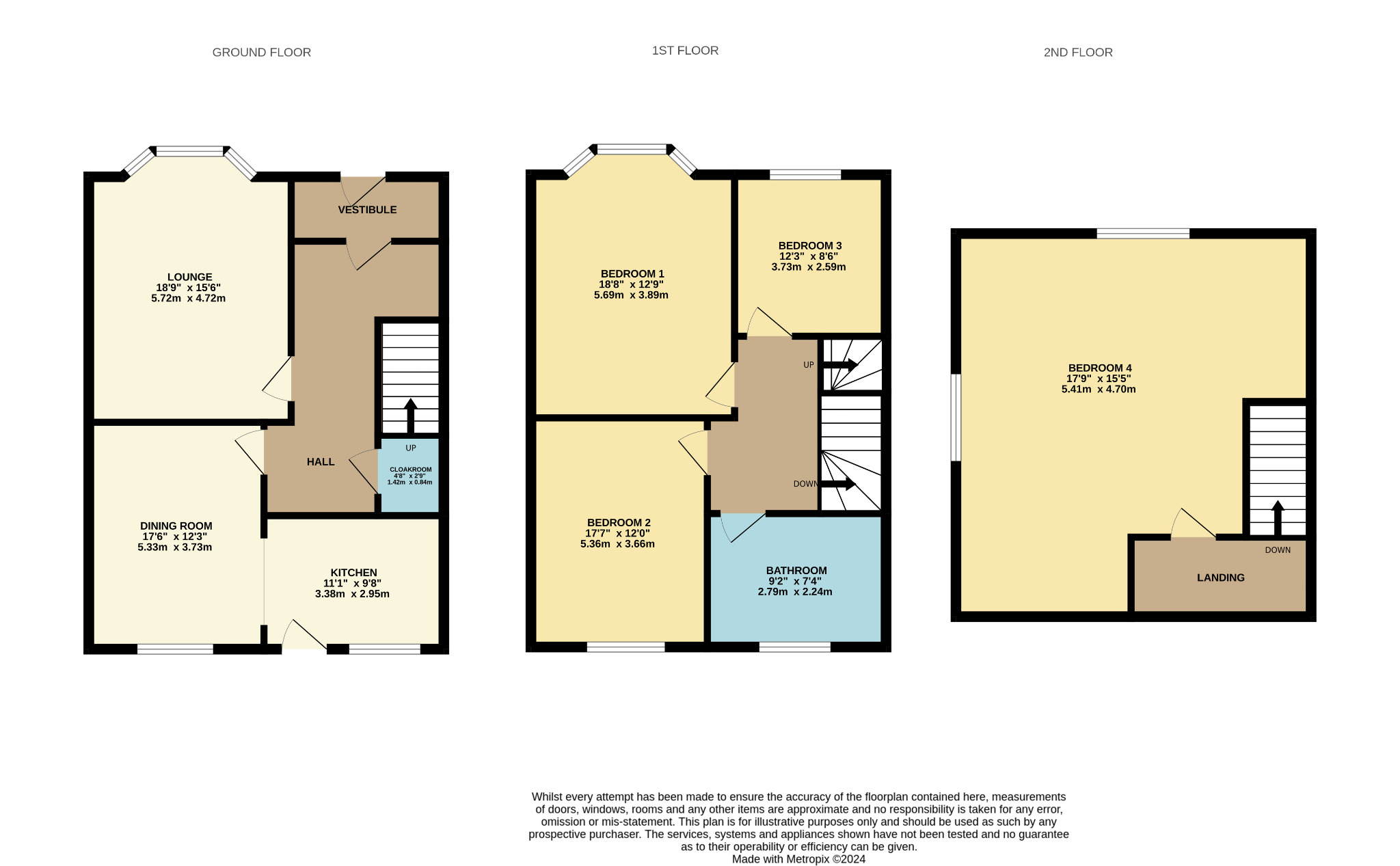 4 bed end of terrace house for sale in Wedderlea Drive, Glasgow - Property Floorplan