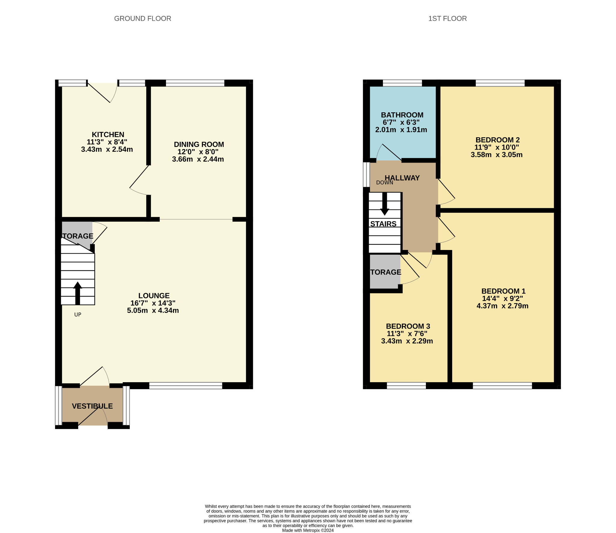 3 bed terraced house for sale in Crookston Path, Glasgow - Property Floorplan