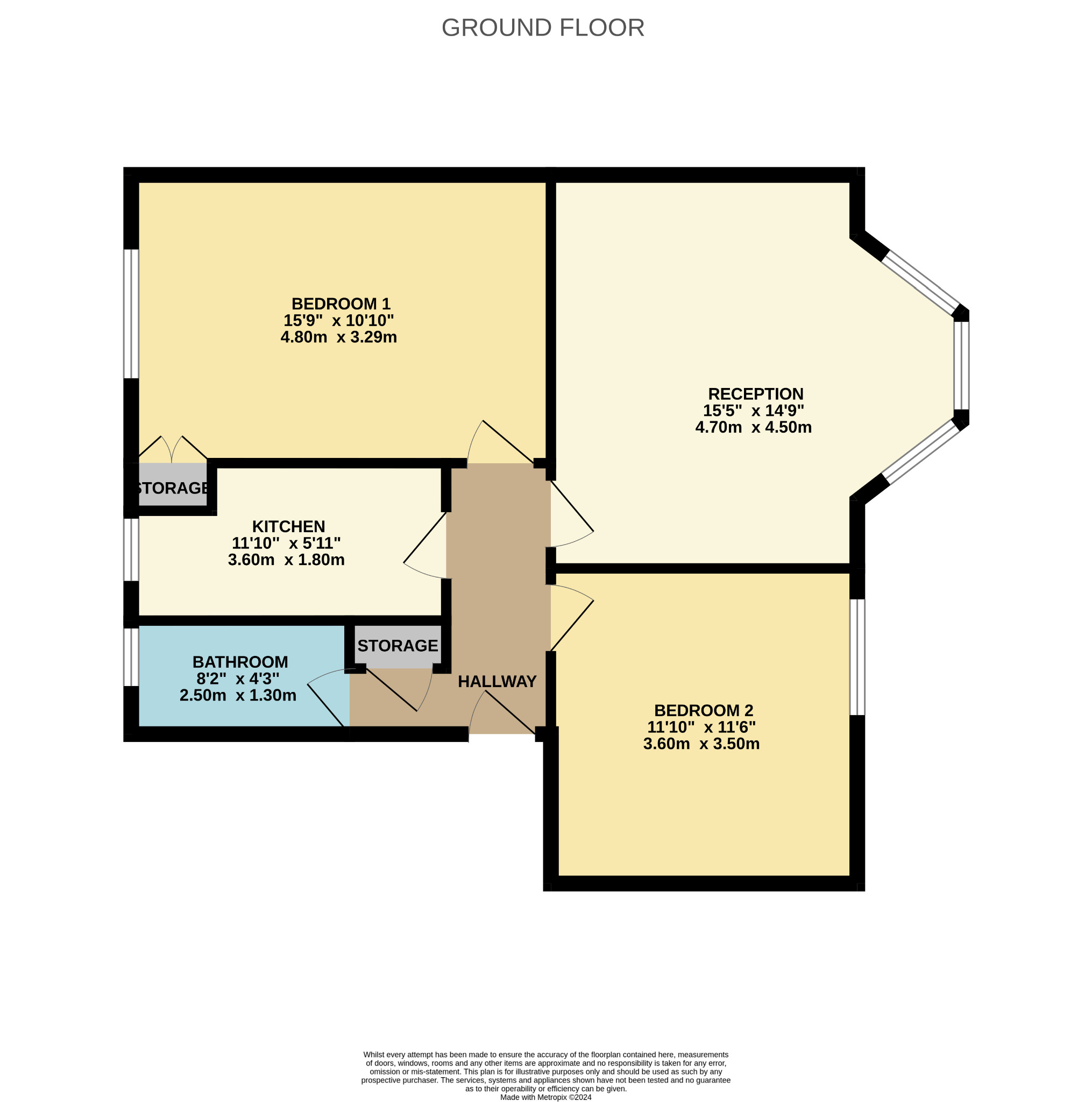 2 bed flat for sale in Torbreck Street - Property Floorplan