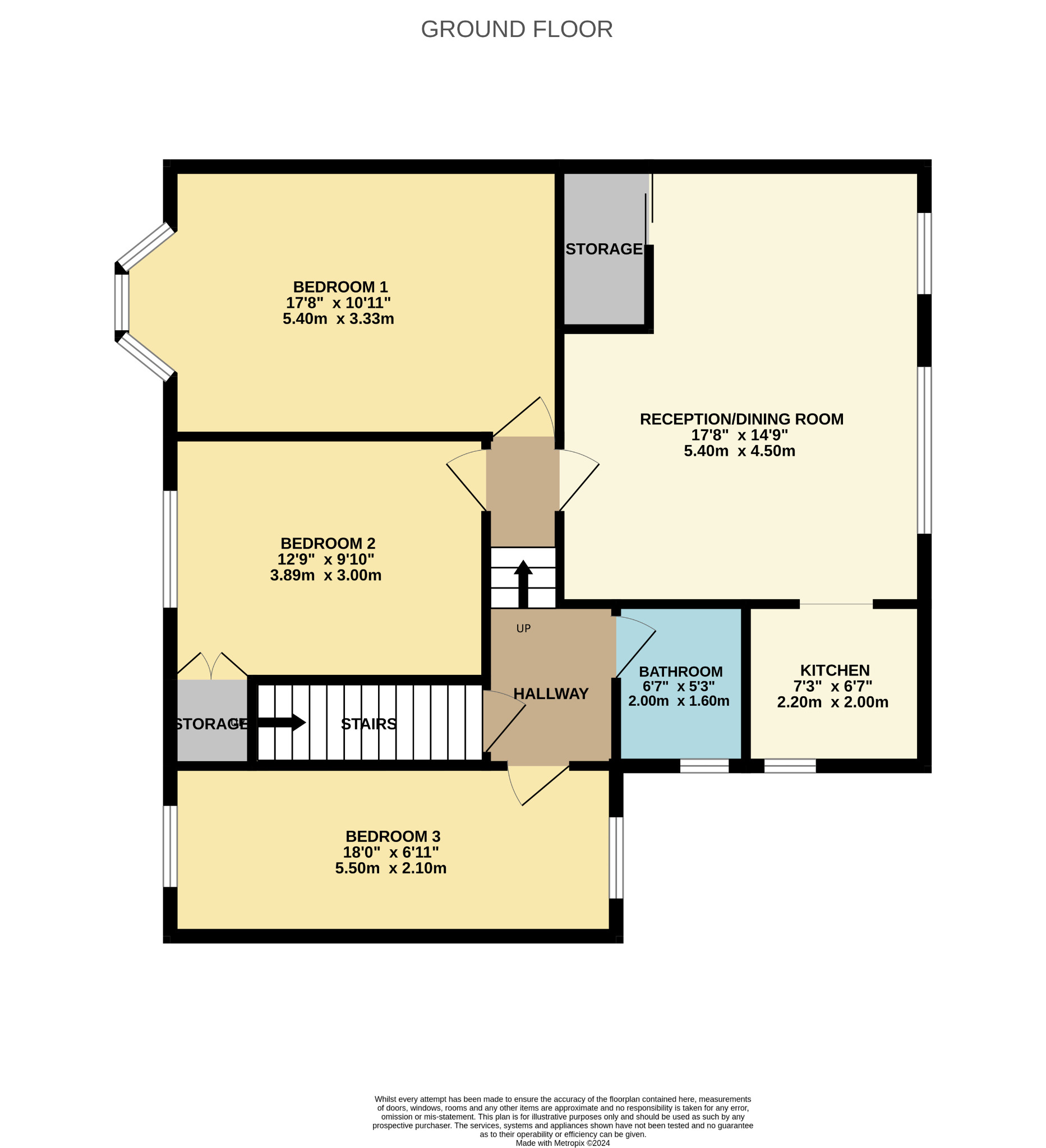 3 bed flat for sale in Chirnside Road, Glasgow - Property Floorplan