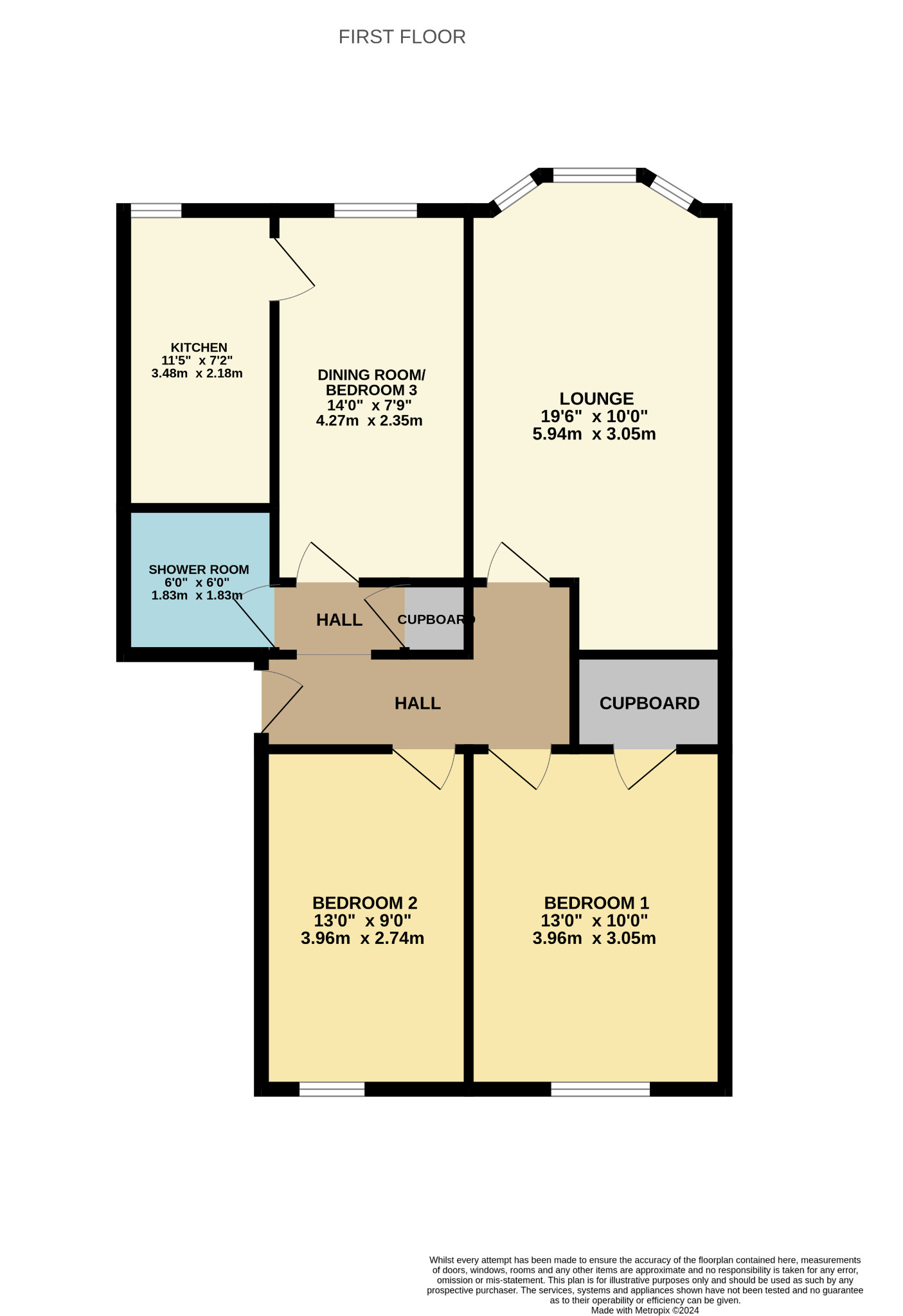 3 bed flat for sale in Paisley Road West - Property Floorplan