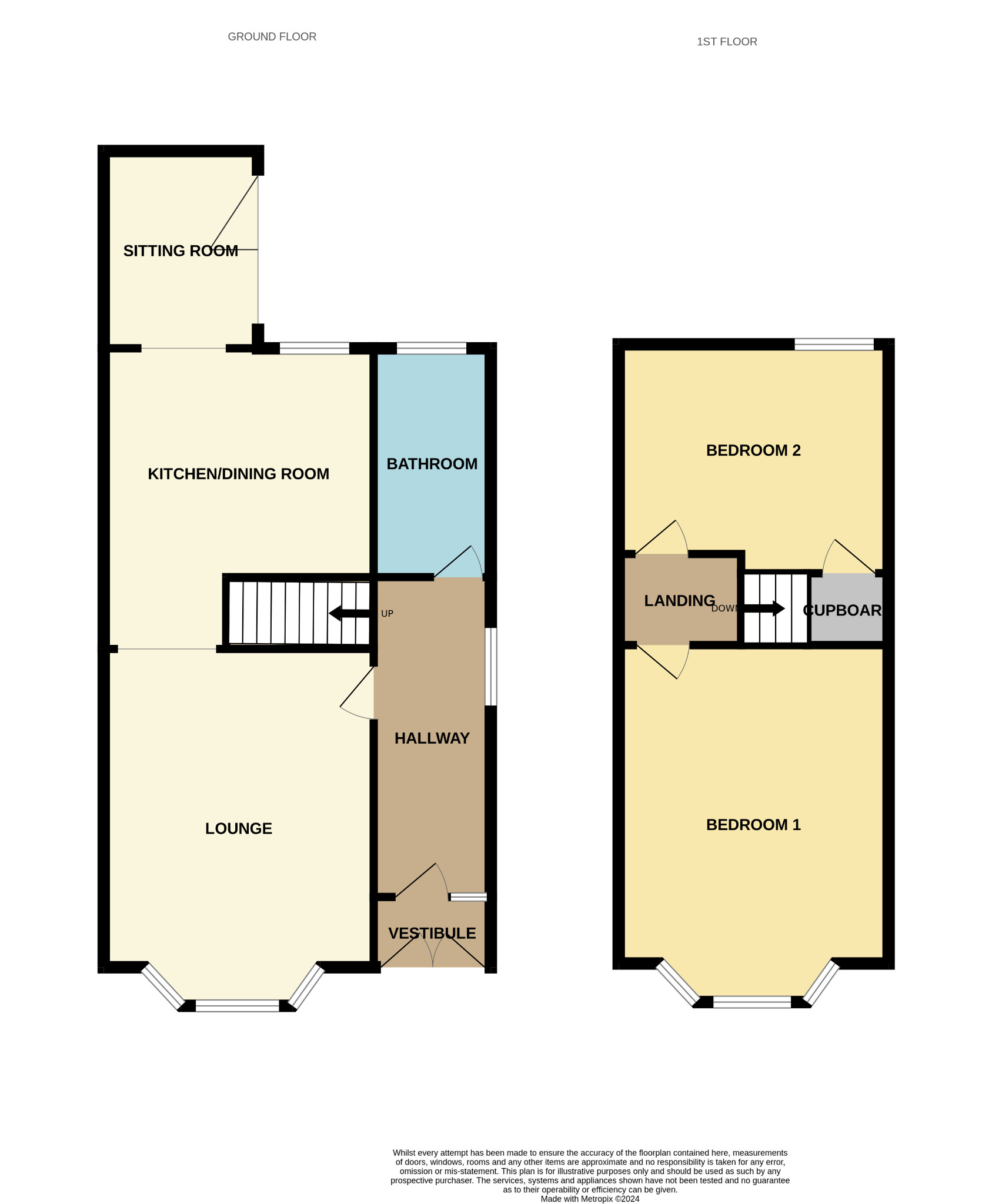 2 bed semi-detached house for sale in Barfillan Drive, Glasgow - Property Floorplan