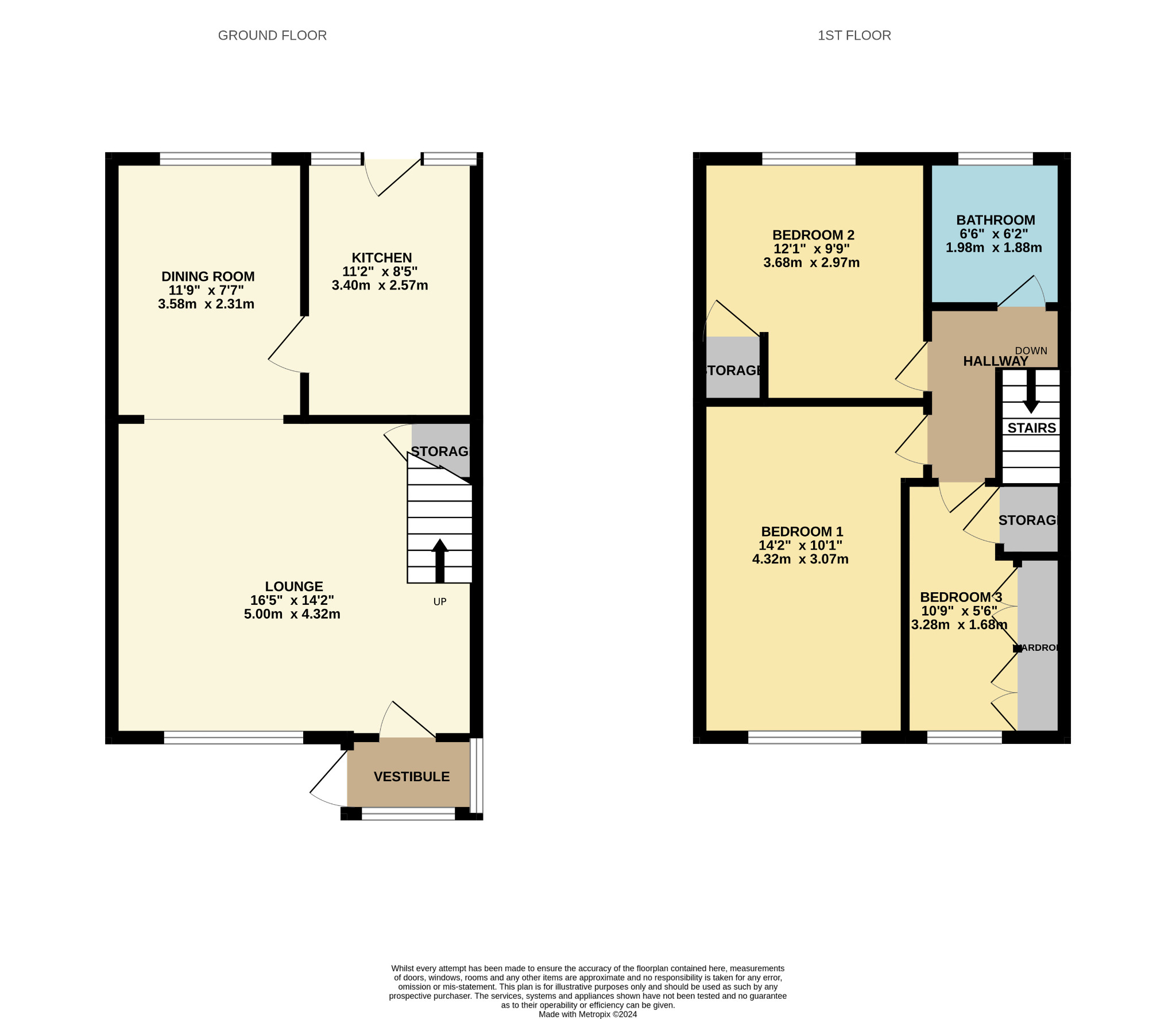 3 bed terraced house for sale in Crookston Path, Glasgow - Property Floorplan