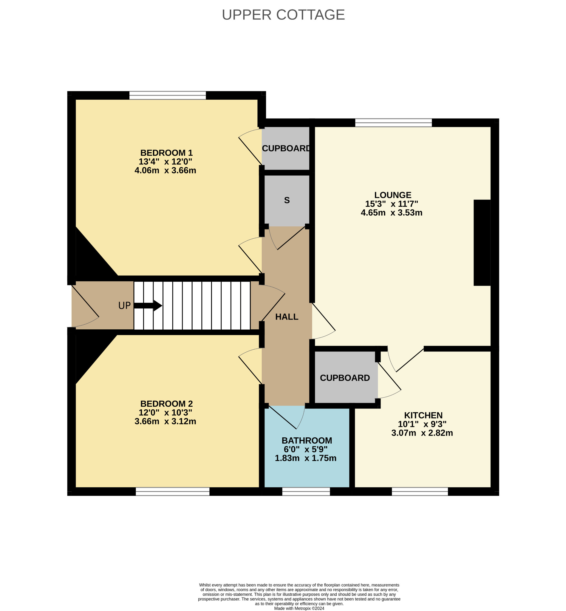 2 bed flat for sale in Sunart Road, Glasgow - Property Floorplan