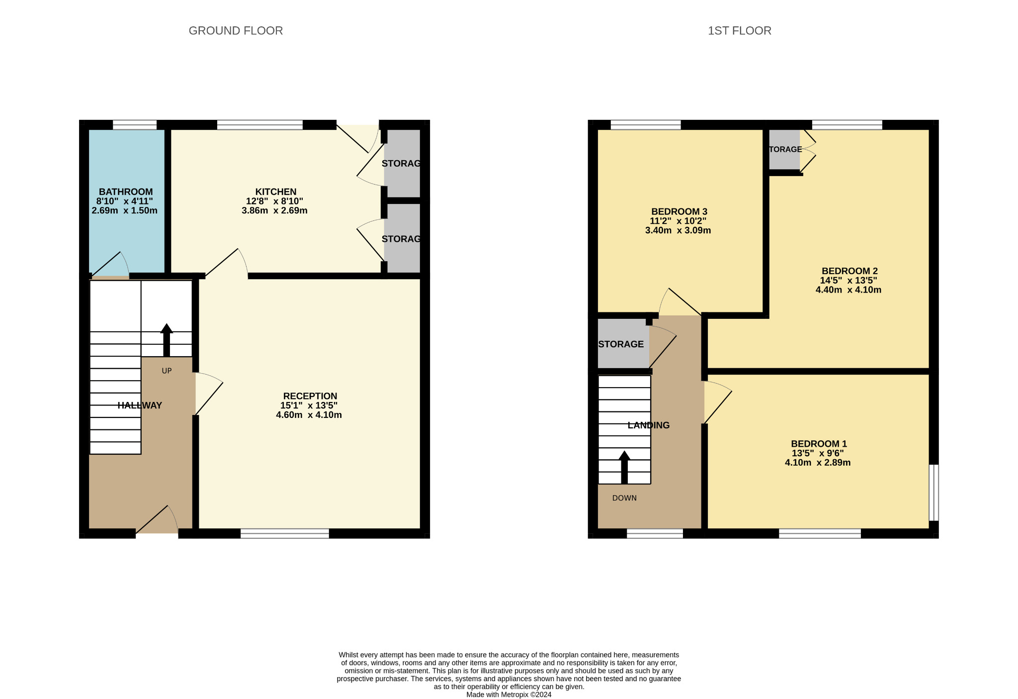 3 bed semi-detached house for sale in Cornaig Road, Glasgow - Property Floorplan