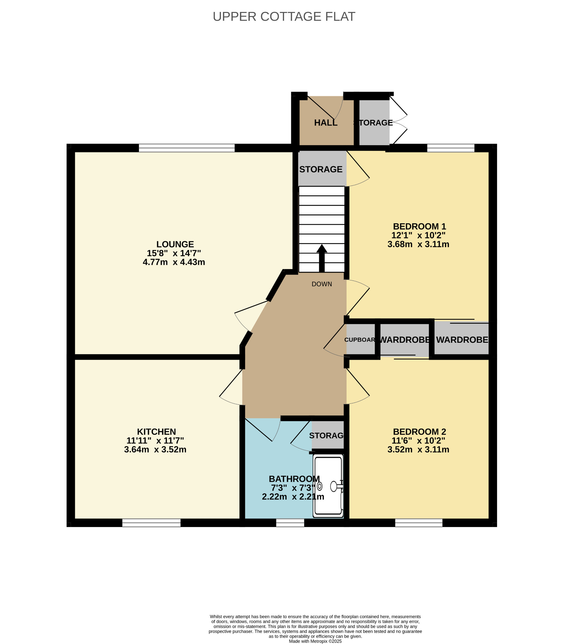 2 bed flat for sale in Calfhill Road, Glasgow - Property Floorplan