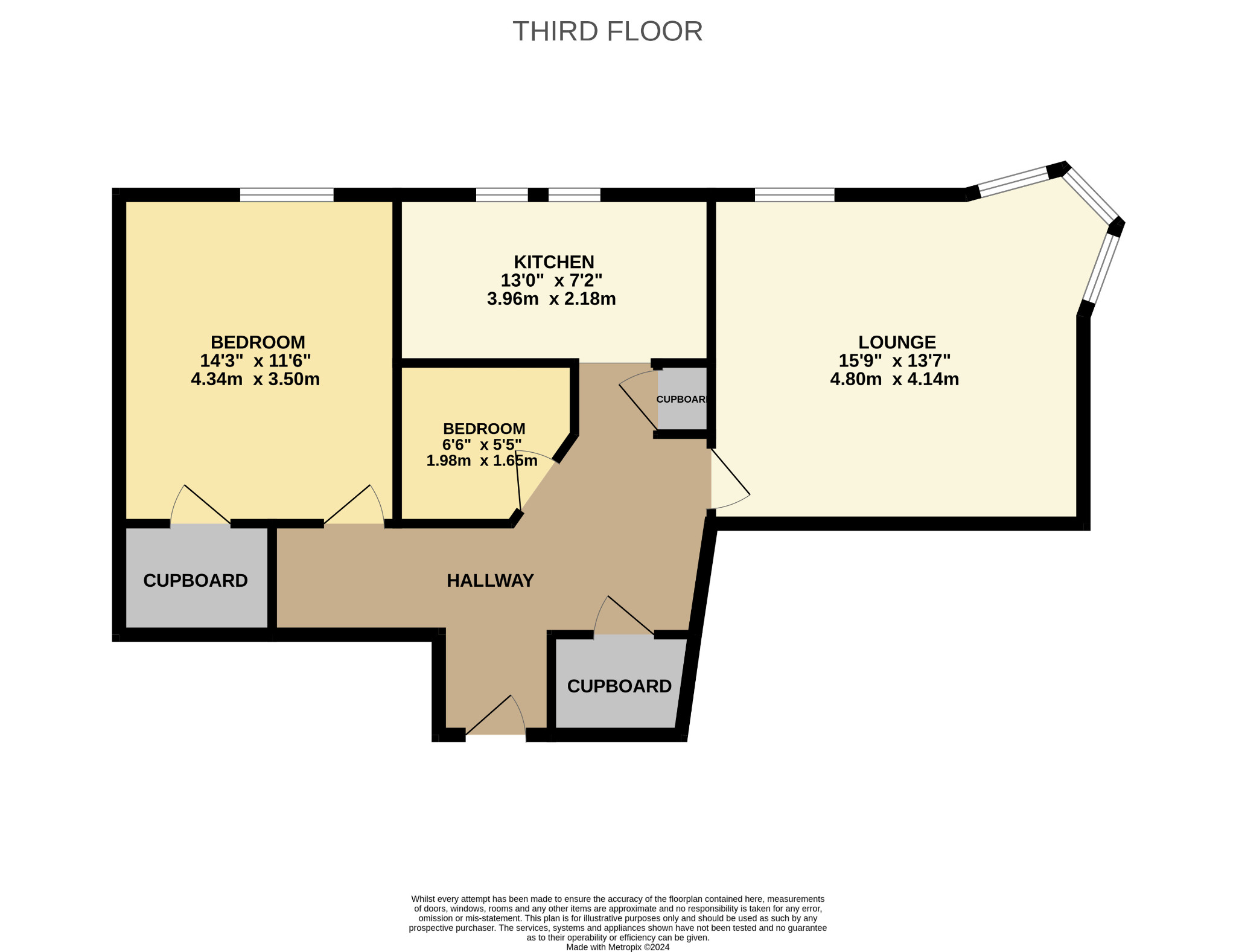 1 bed flat for sale in Burghead Place - Property Floorplan