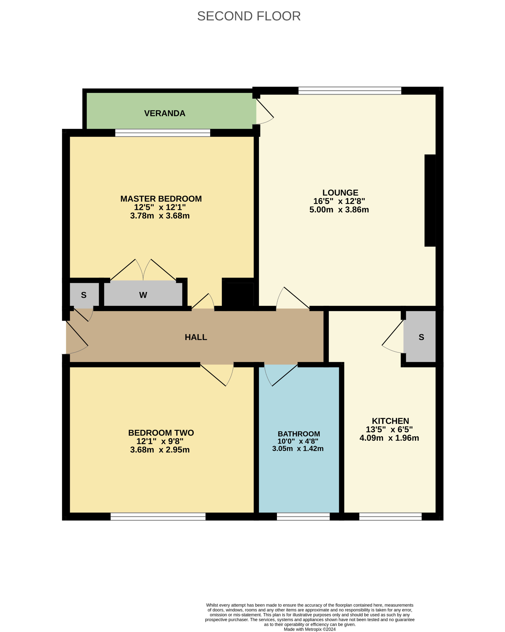 2 bed flat for sale in Sandwood Road, Glasgow - Property Floorplan