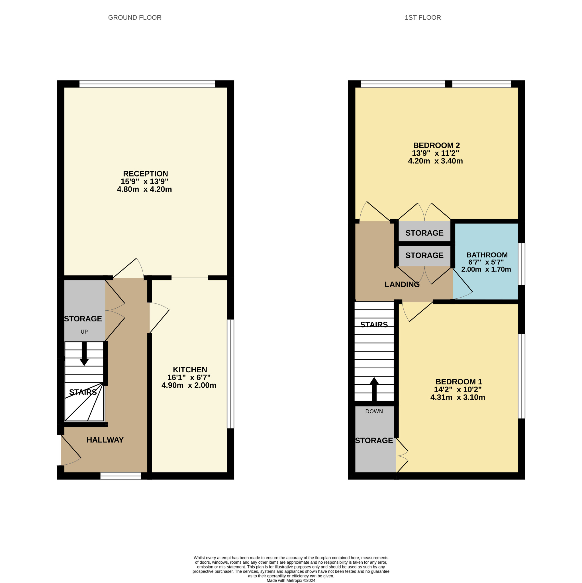 2 bed flat for sale in Crookston Court, Glasgow - Property Floorplan