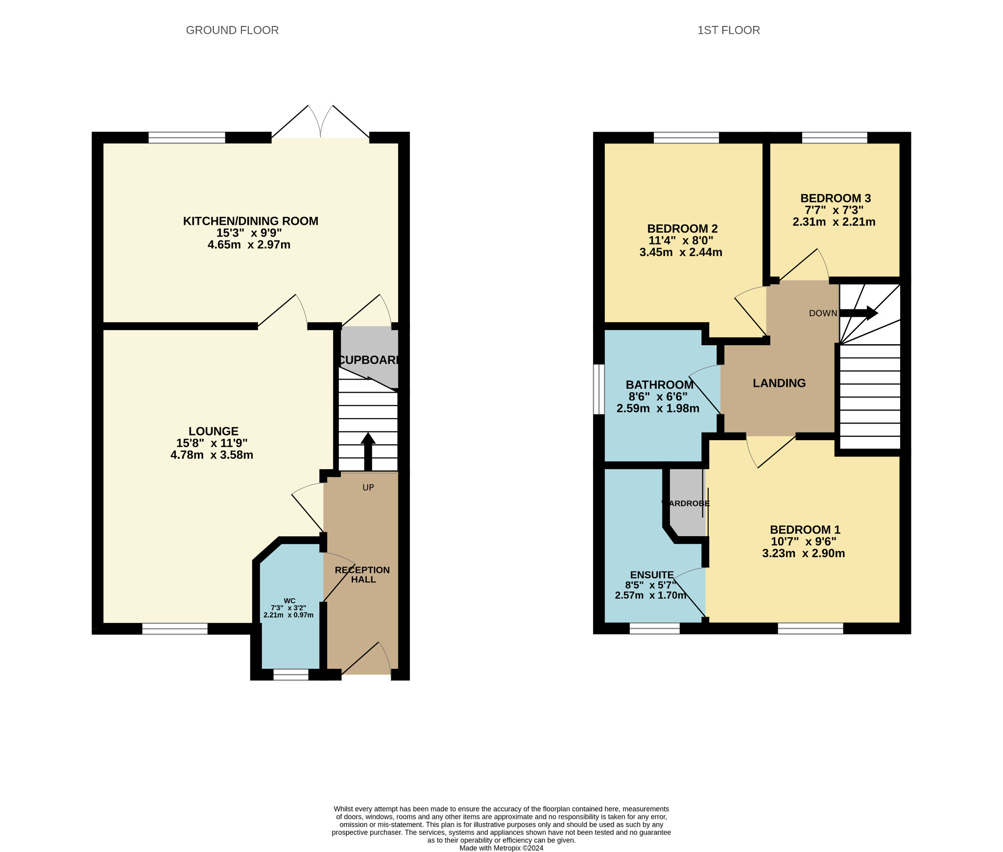 3 bed semi-detached house for sale in Penny Place, Glasgow - Property Floorplan