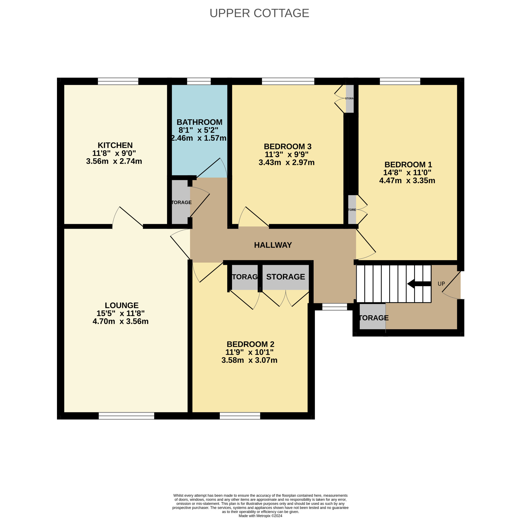 3 bed flat for sale in Moulin Terrace, Glasgow - Property Floorplan