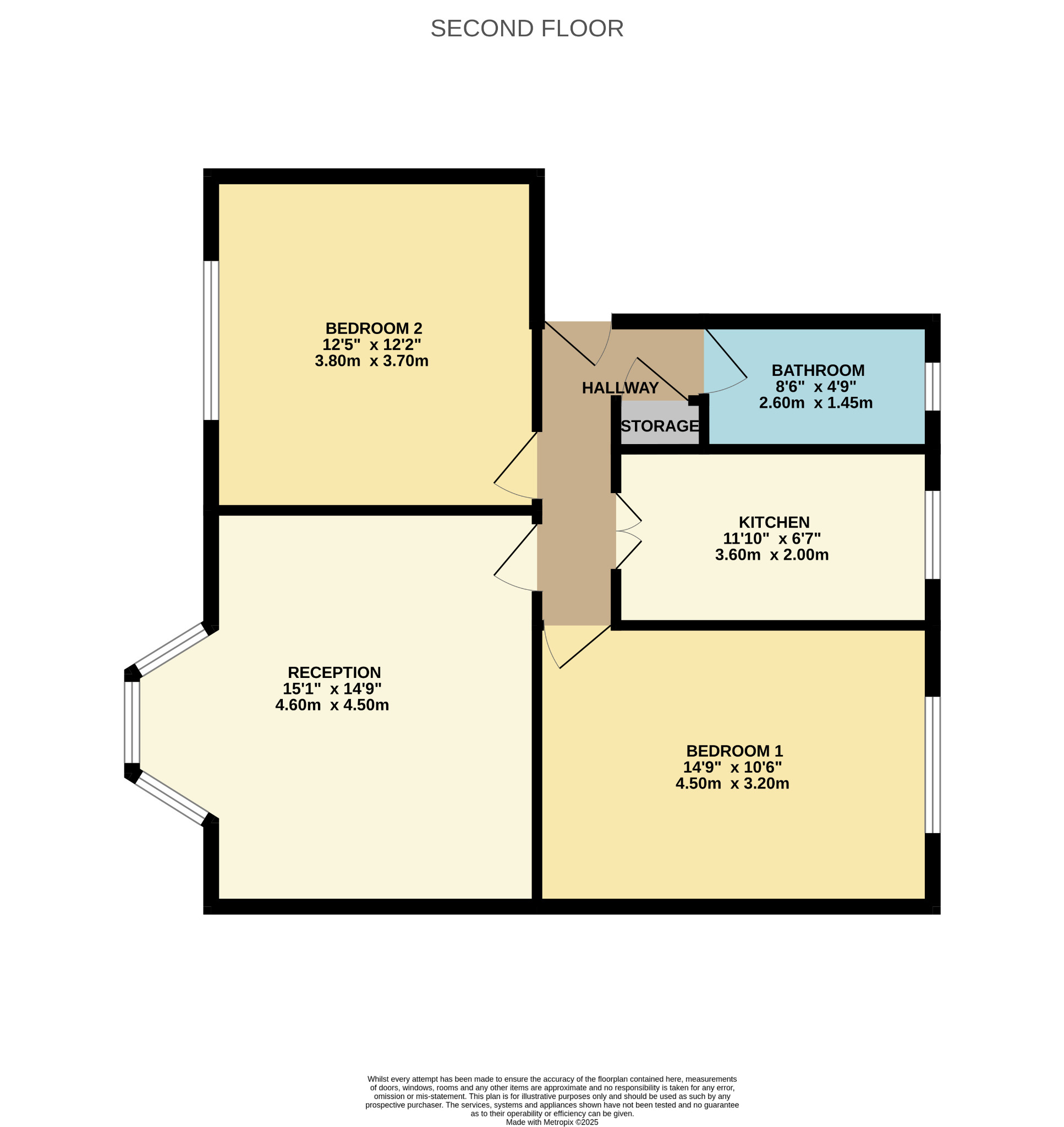 2 bed flat for sale in Paisley Road West, Glasgow - Property Floorplan