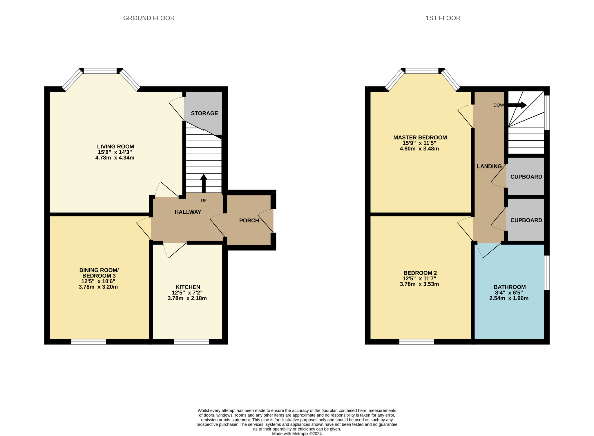 3 bed semi-detached house for sale in Ladykirk Drive, Glasgow - Property Floorplan