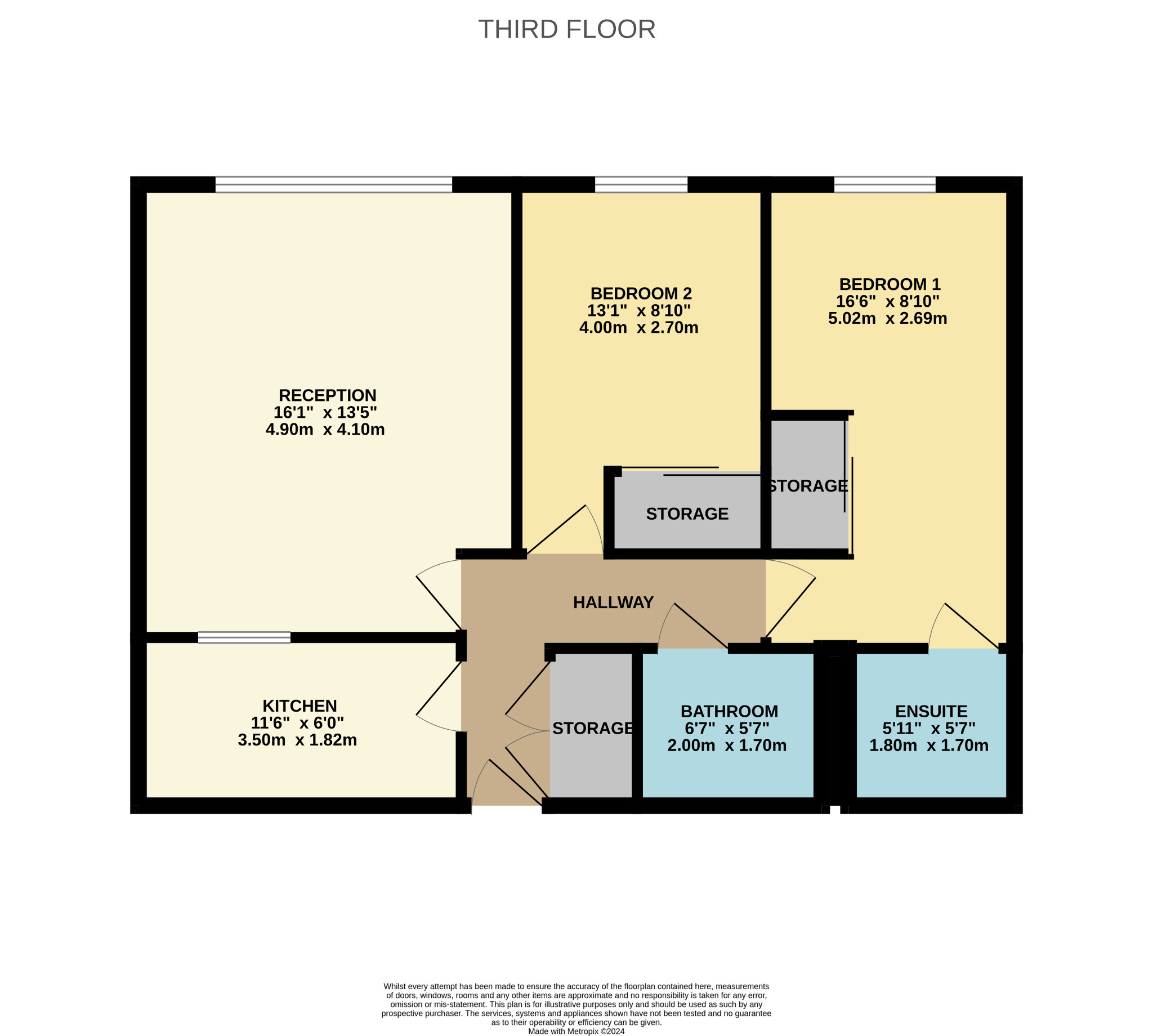 2 bed flat for sale in Wallace Street, Glasgow - Property Floorplan