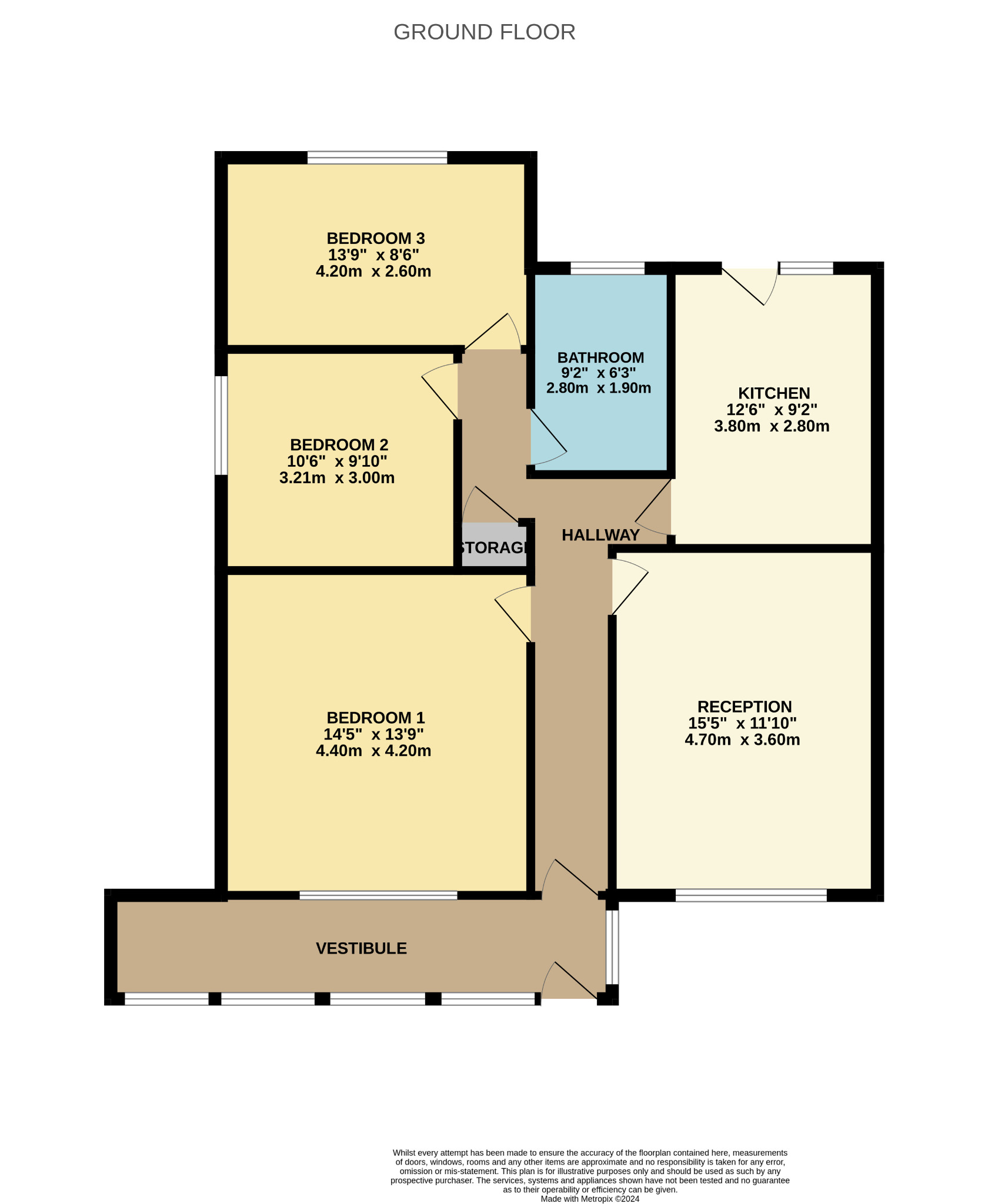 3 bed flat for sale in Tweedsmuir Road, Glasgow - Property Floorplan