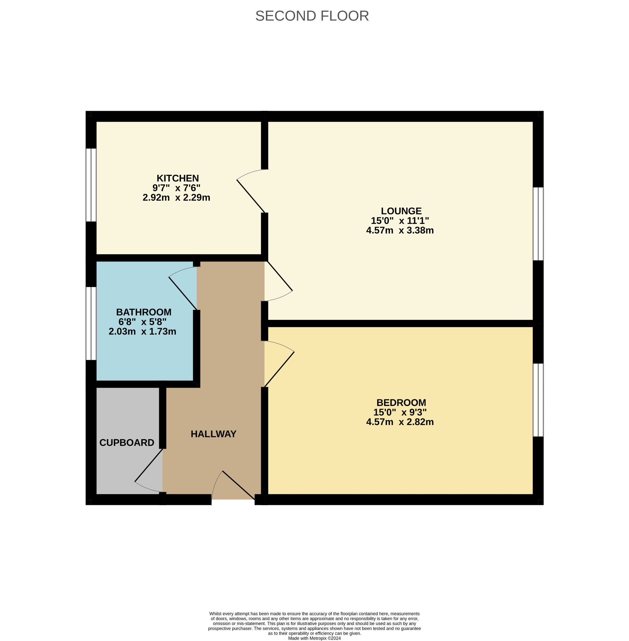 1 bed flat for sale in Glen Isla, Glasgow - Property Floorplan